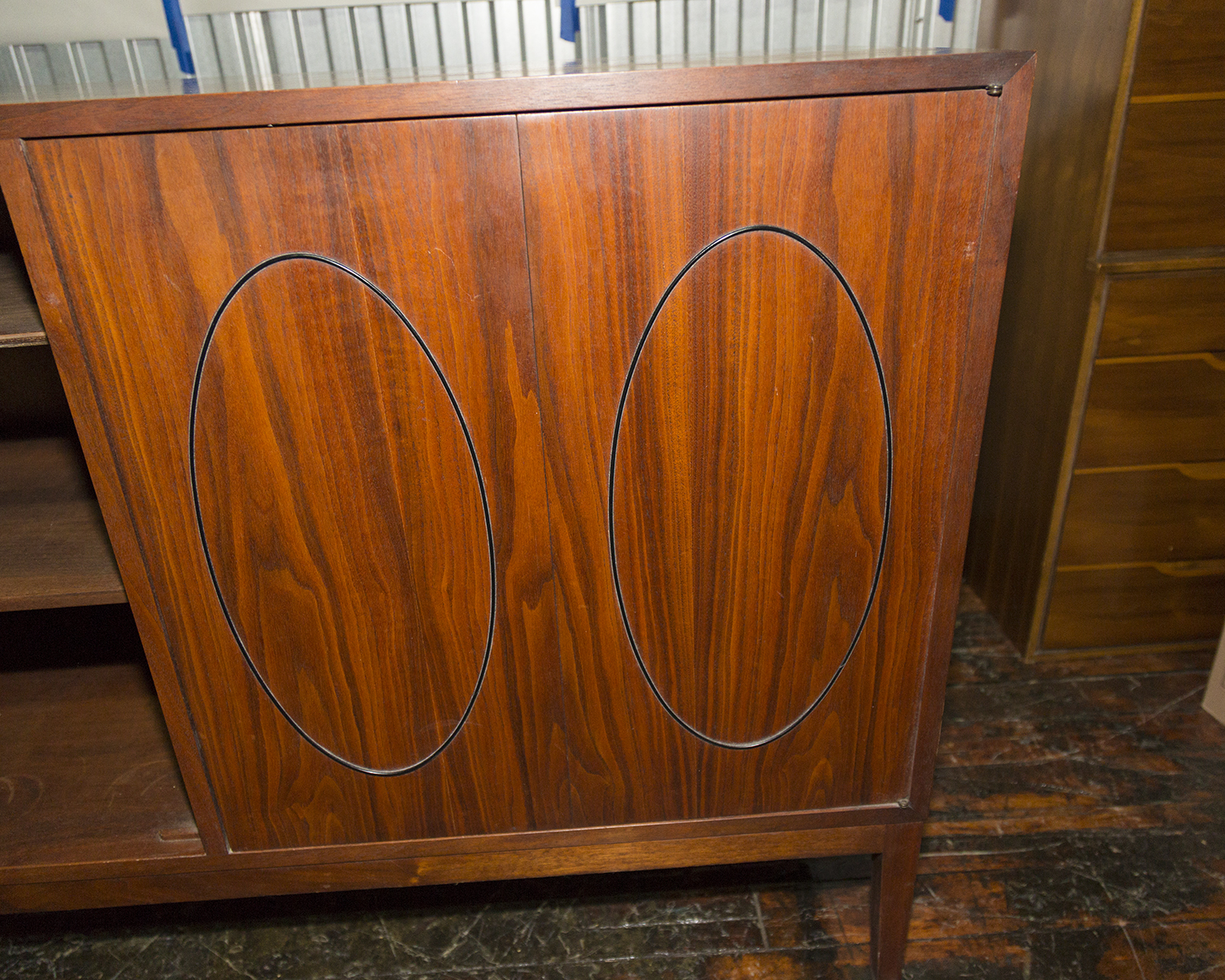 Vintage Mid Century Modern Sideboard and Dual Turntable