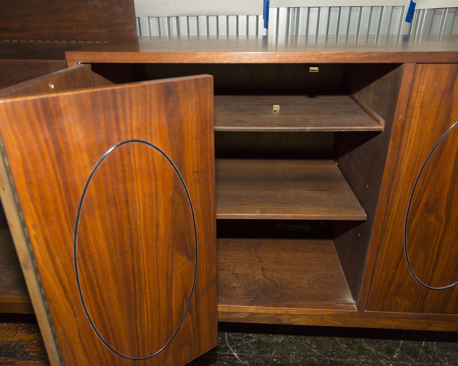 Vintage Mid Century Modern Sideboard and Dual Turntable