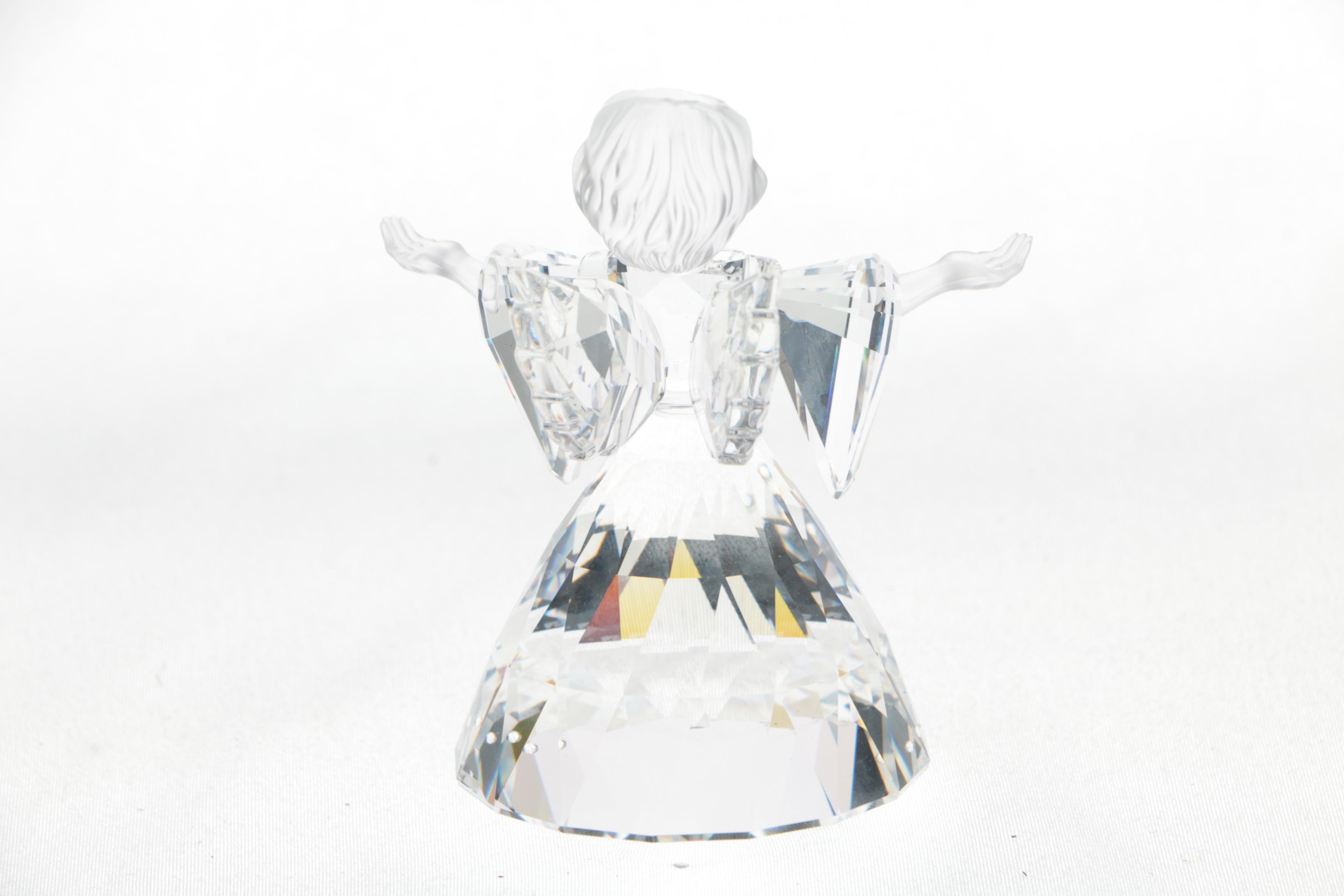 Swarovski "Cheerful Times" Crystal Angel Figurine