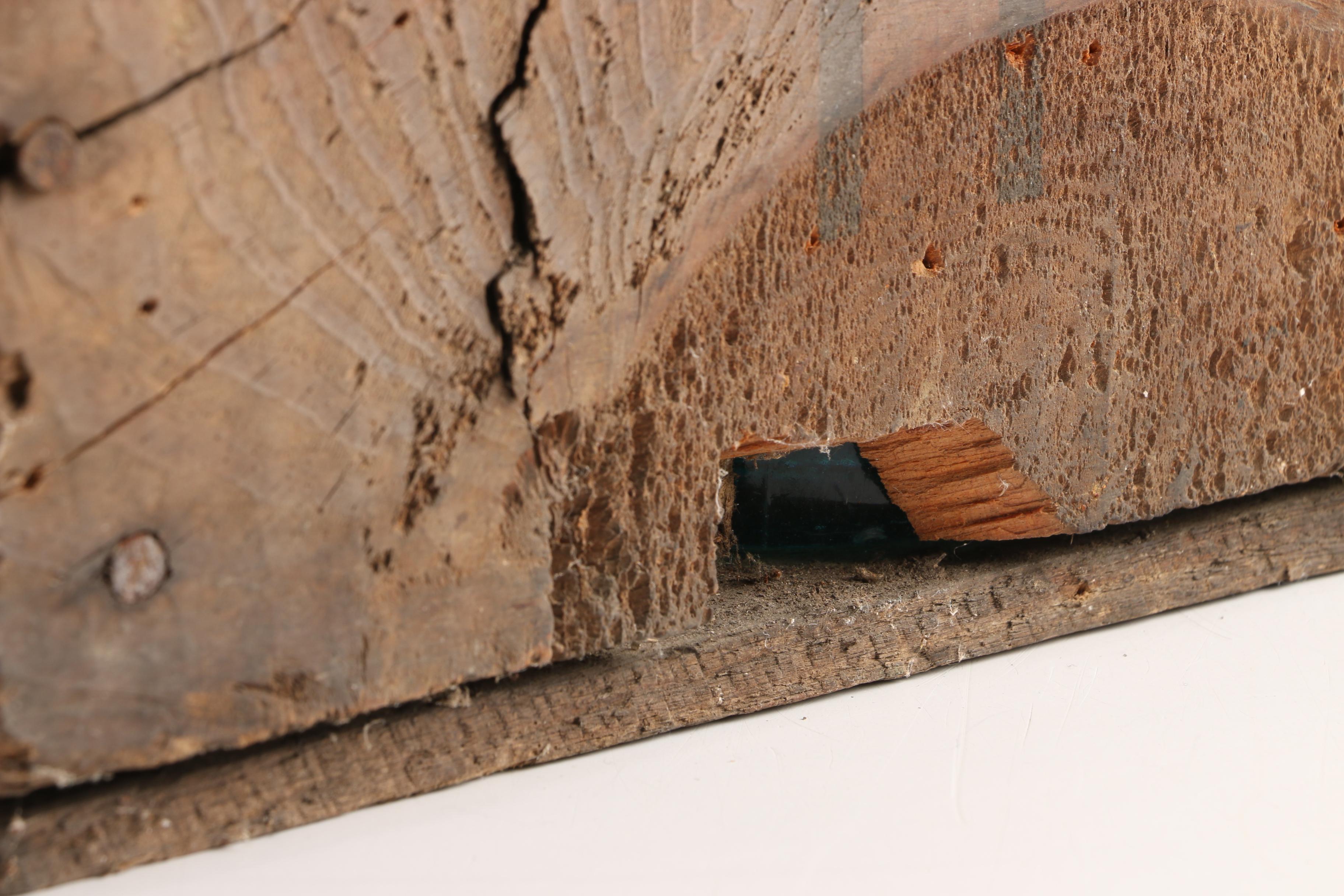 Vintage Glass Bottles in Wooden Crate