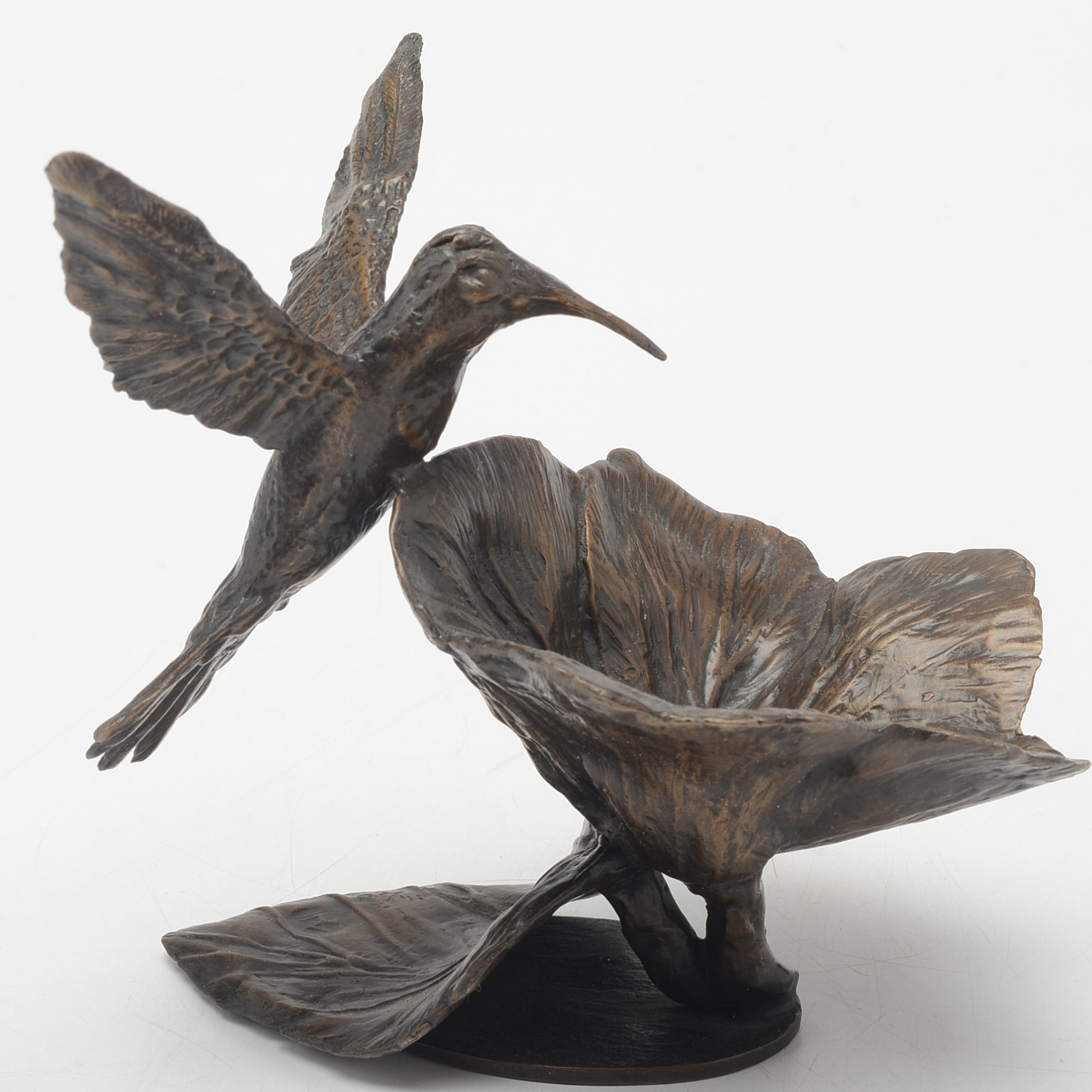 Limited Edition Bronze Hummingbird Sculpture