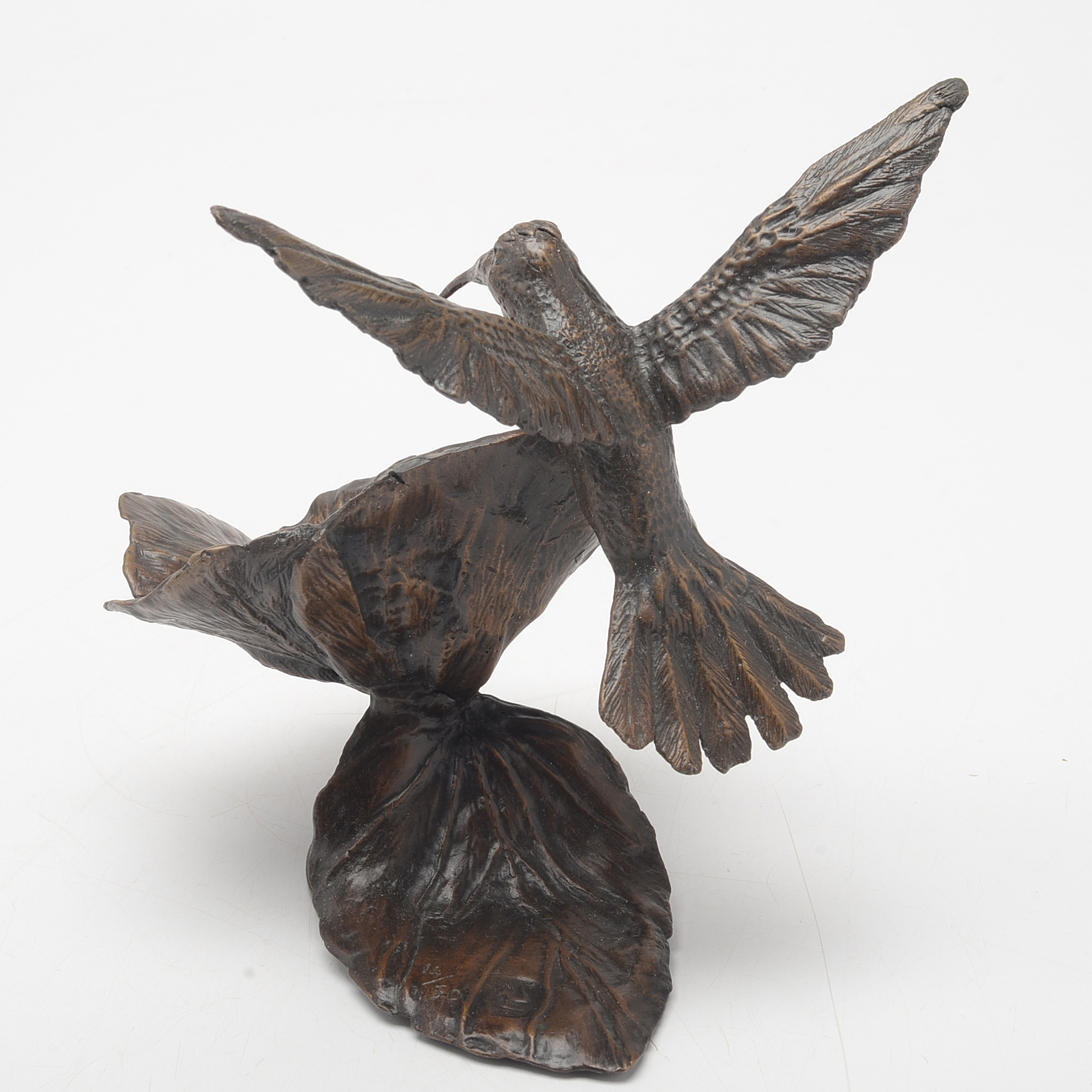 Limited Edition Bronze Hummingbird Sculpture