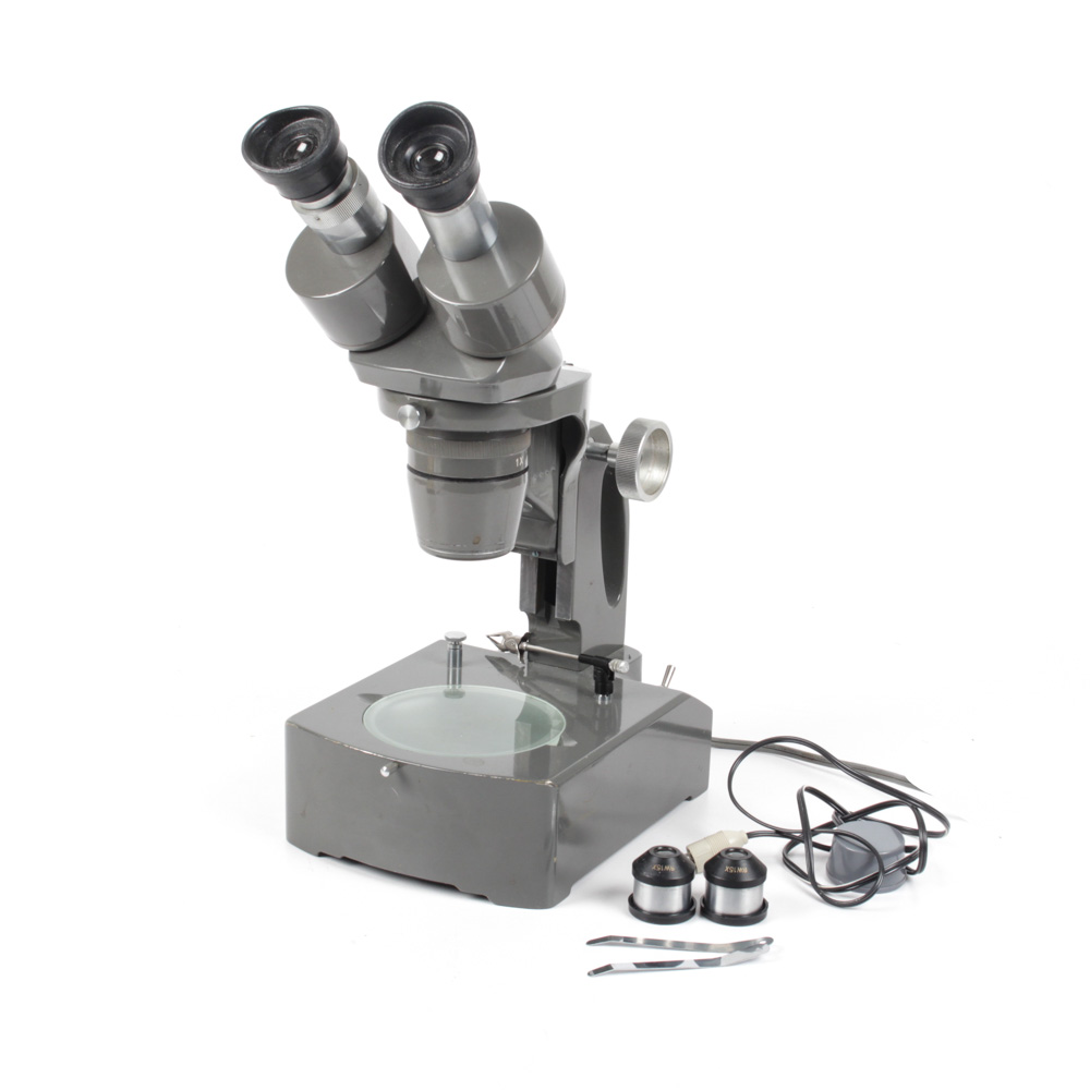 Vintage Bulova Stereo Microscope