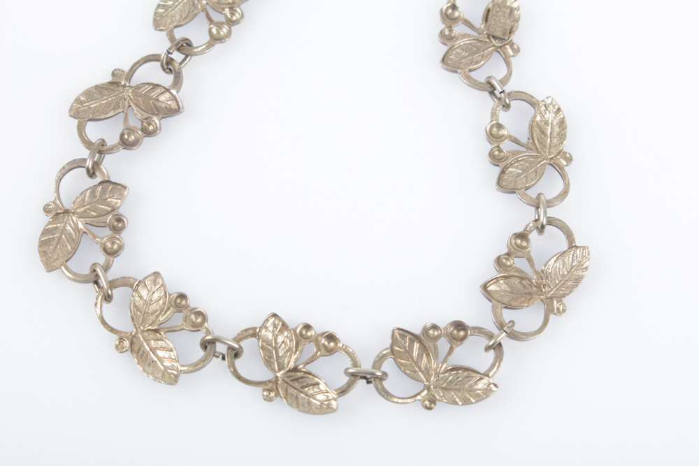 Vintage Norwegian Gold Wash on Sterling Silver Enamel Bracelet