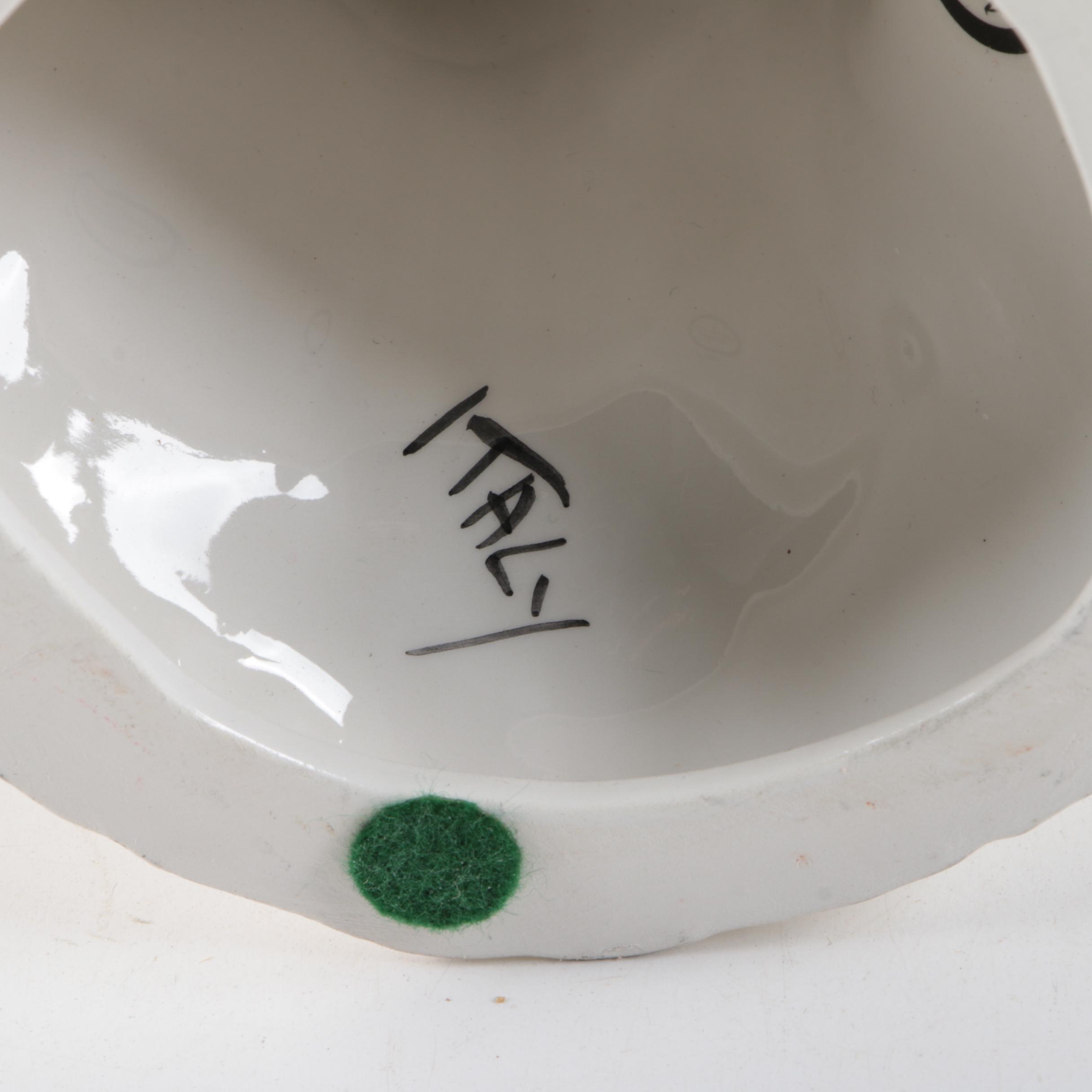 Mottahedeh Design Italian Ceramic Parrot Figurines