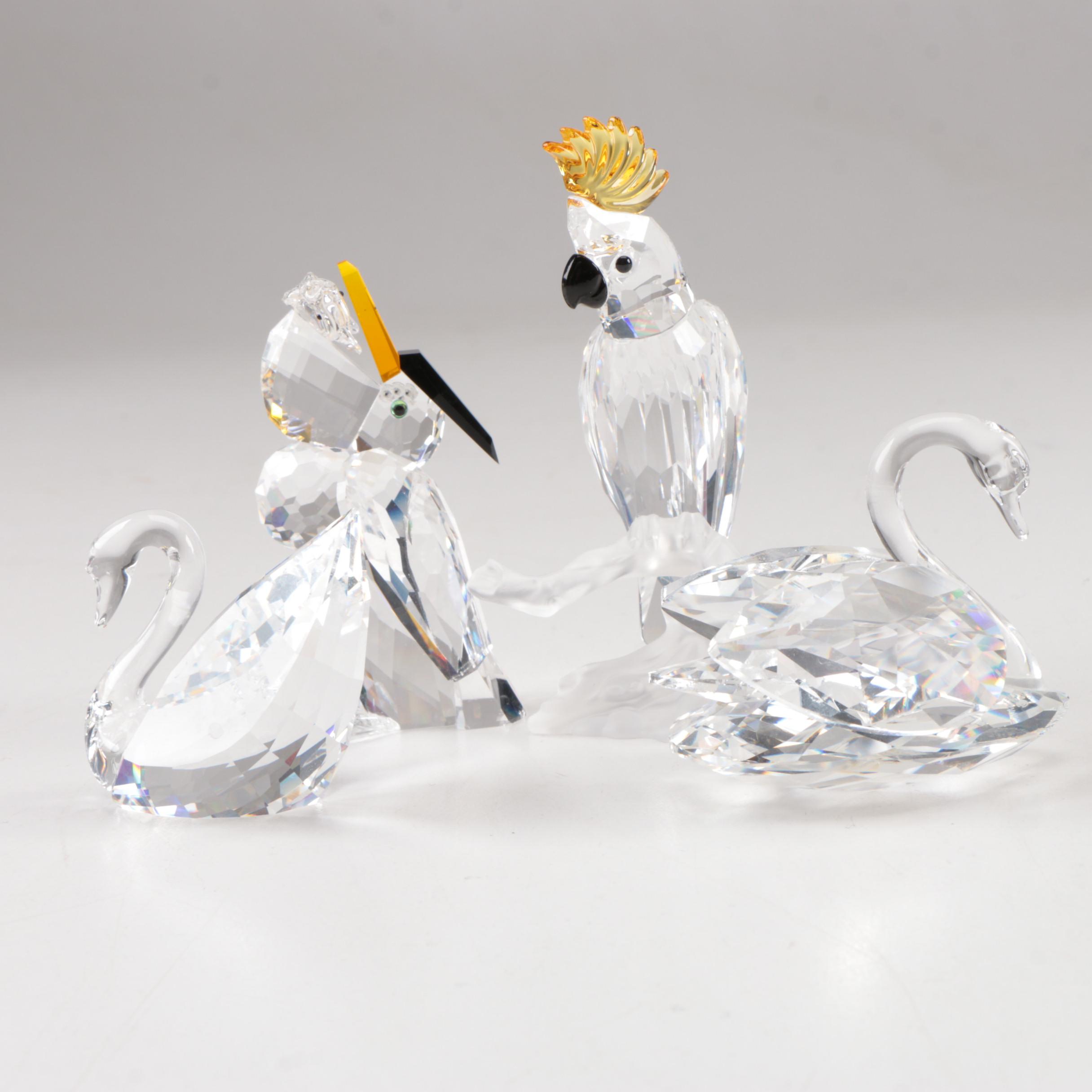 Collection of Swarovski Crystal Birds