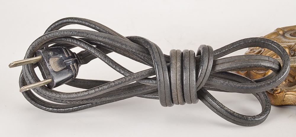 Antique Miller Lamp Company Slag Glass Boudoir Lamp