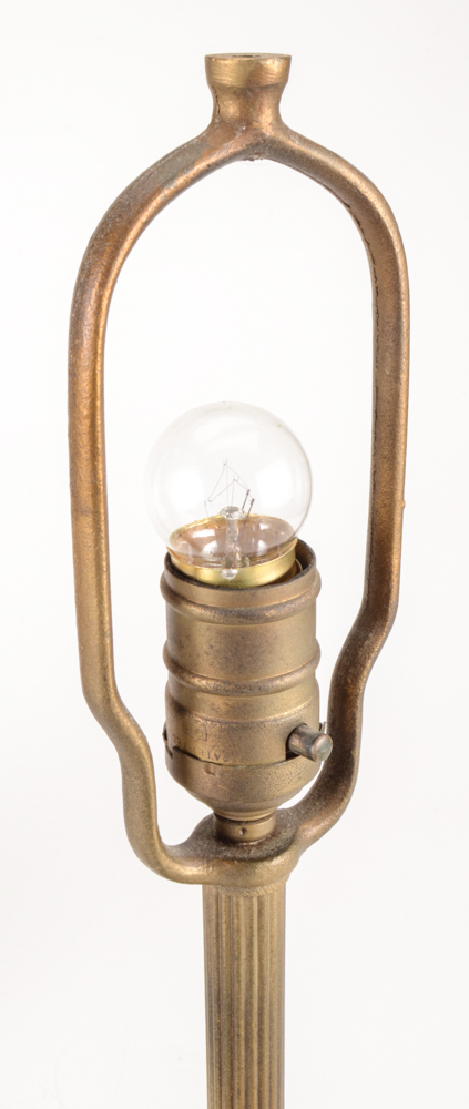 Antique Miller Lamp Company Slag Glass Boudoir Lamp