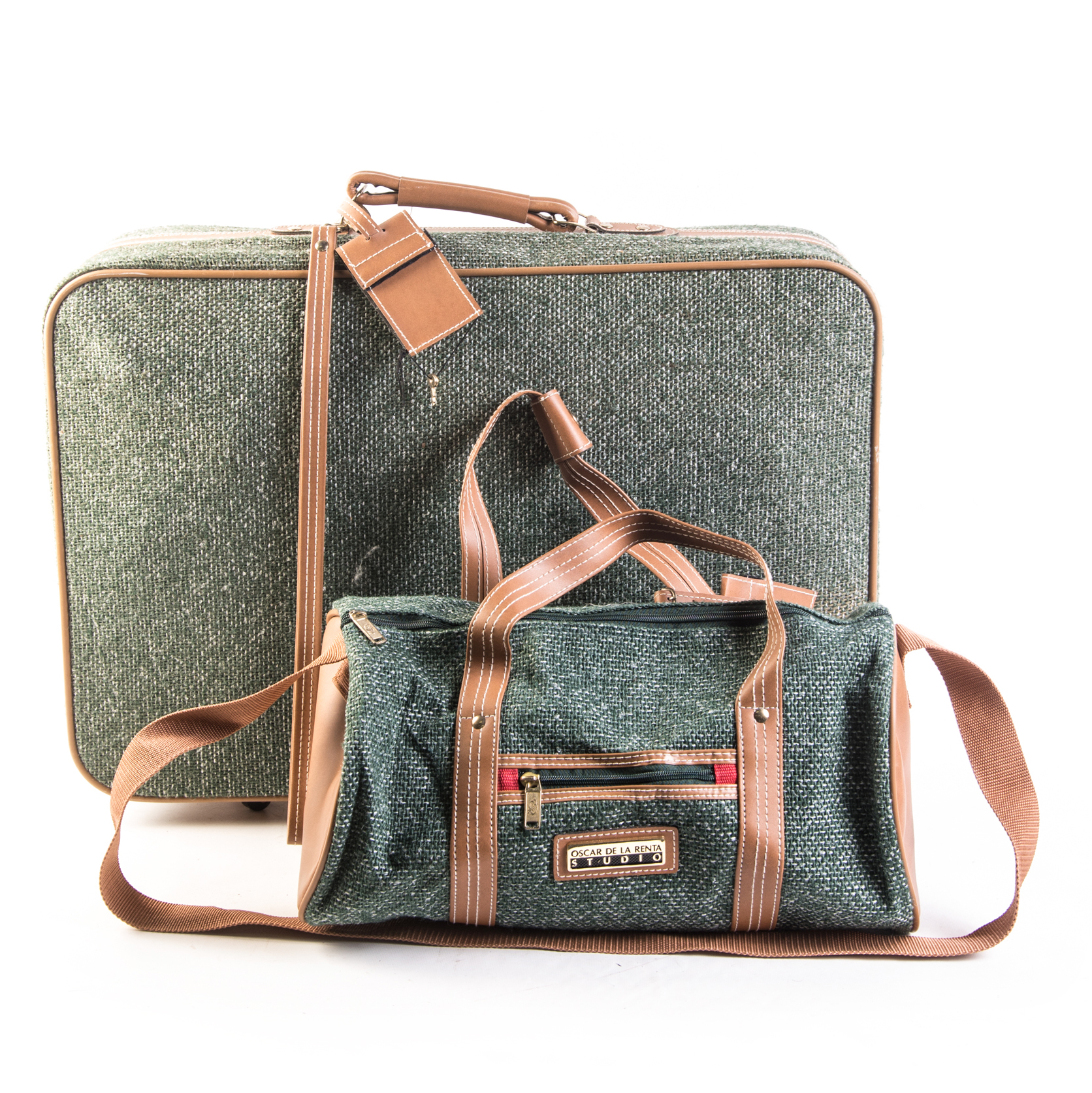 Vintage Oscar De La Renta Studio Collection Luggage Set