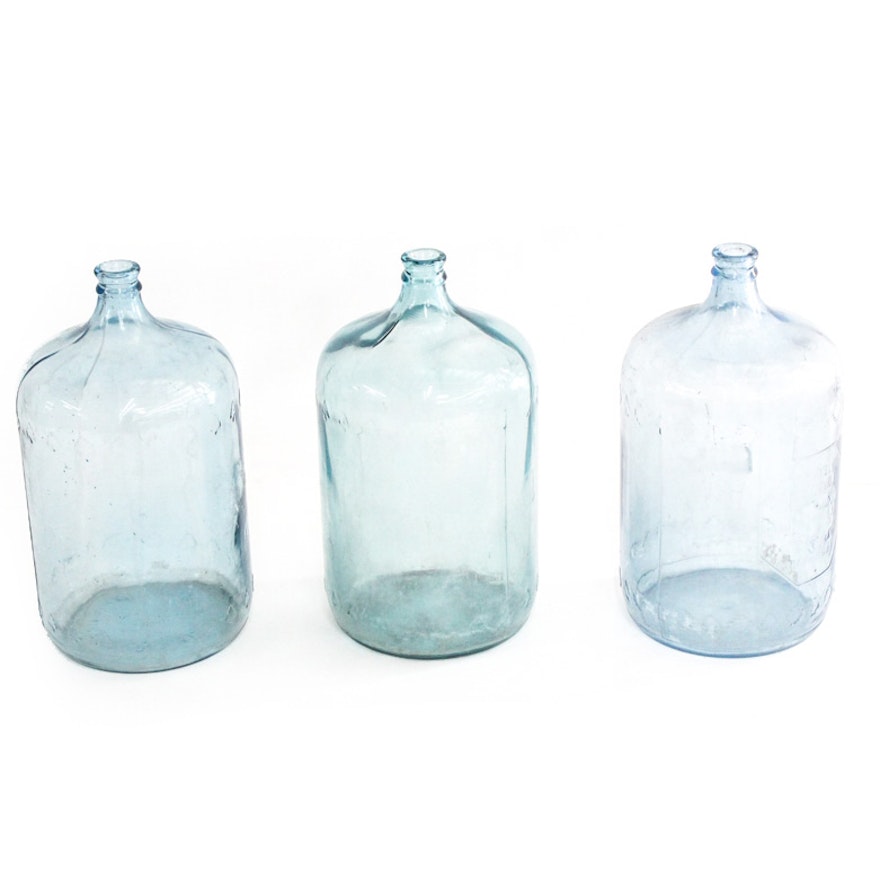 Vintage Arrowhead Glass Water Jugs
