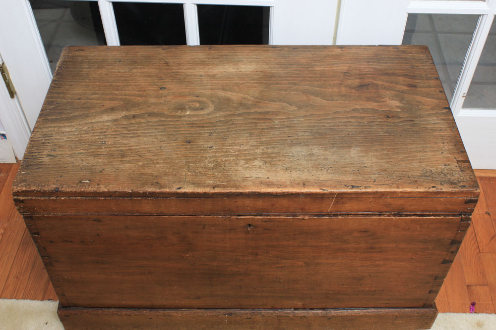 Antique Pine Blanket Chest