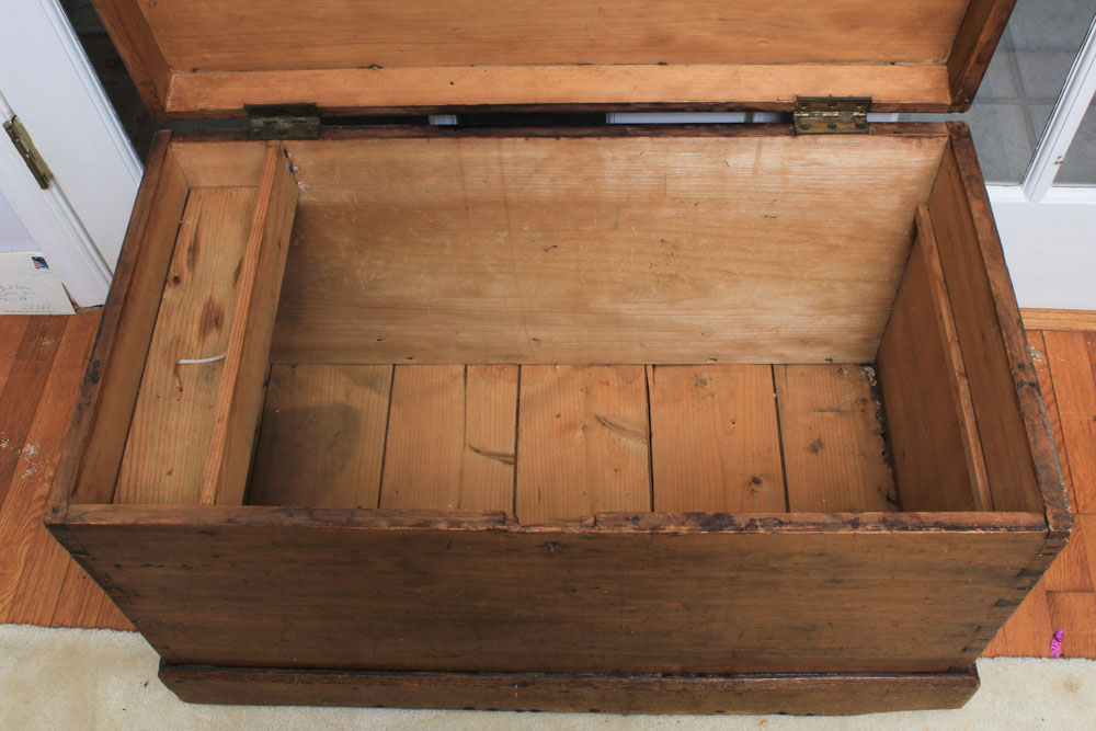 Antique Pine Blanket Chest