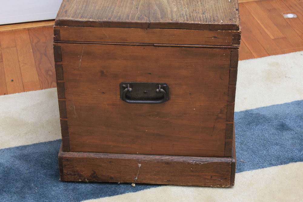 Antique Pine Blanket Chest