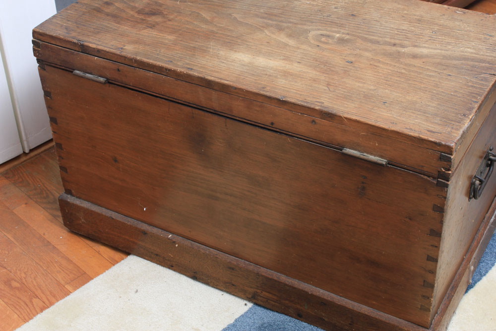 Antique Pine Blanket Chest