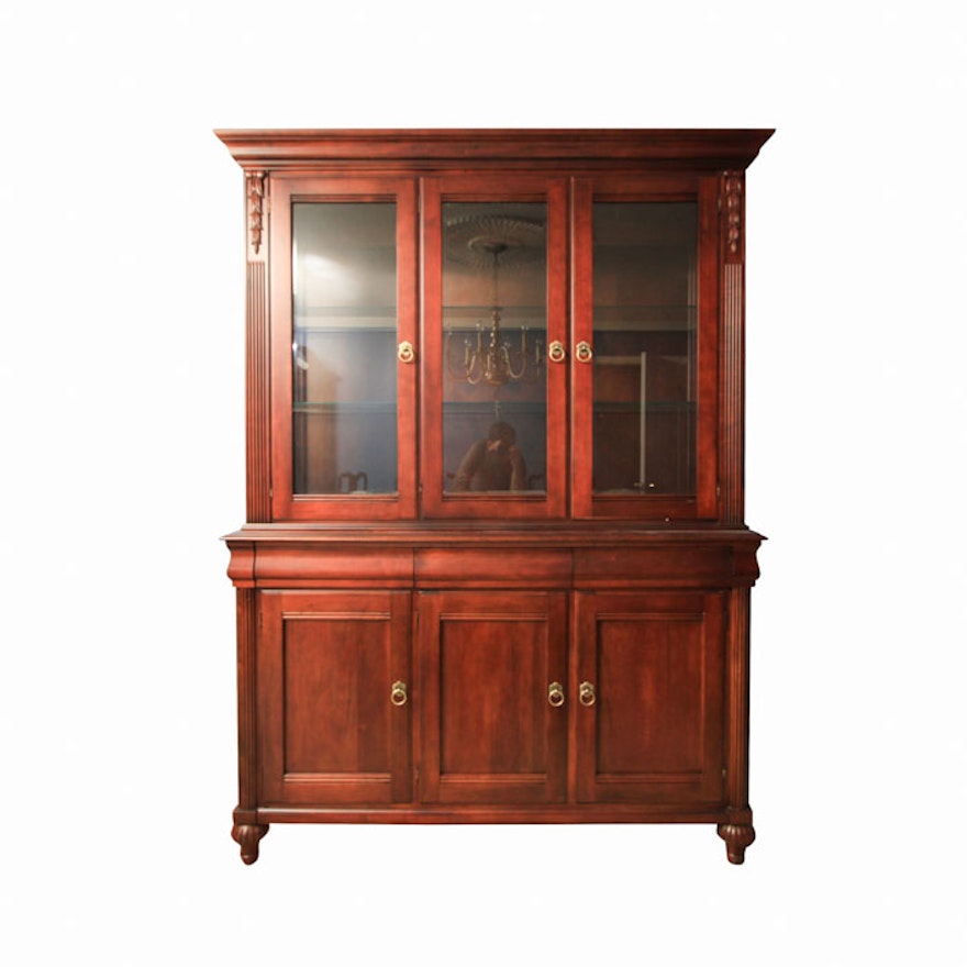 Ethan Allen Mahogany China Cabinet