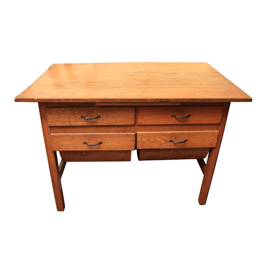 Vintage Oak Desk