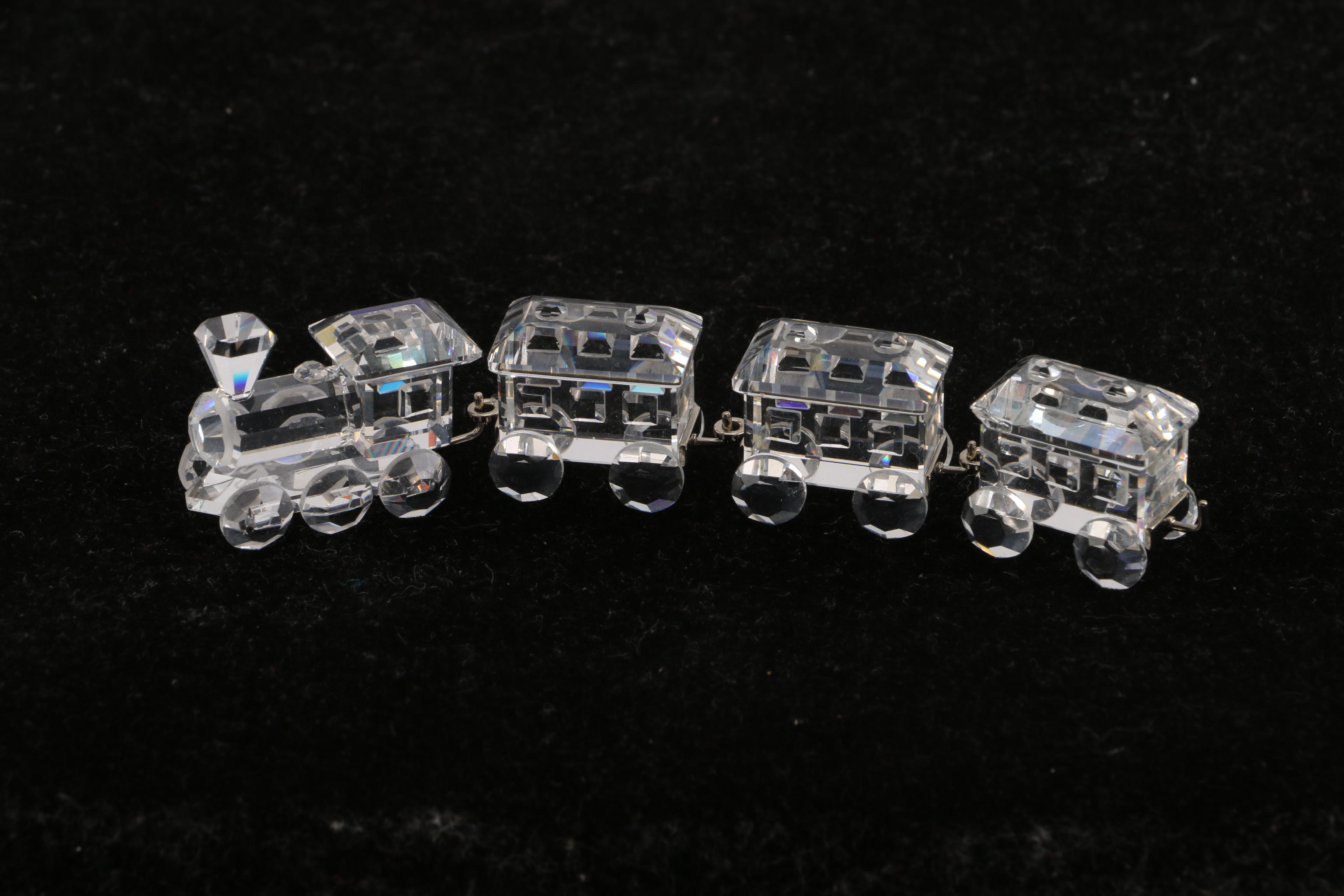 Collection of Swarovski Christmas Themed Crystal Figurines