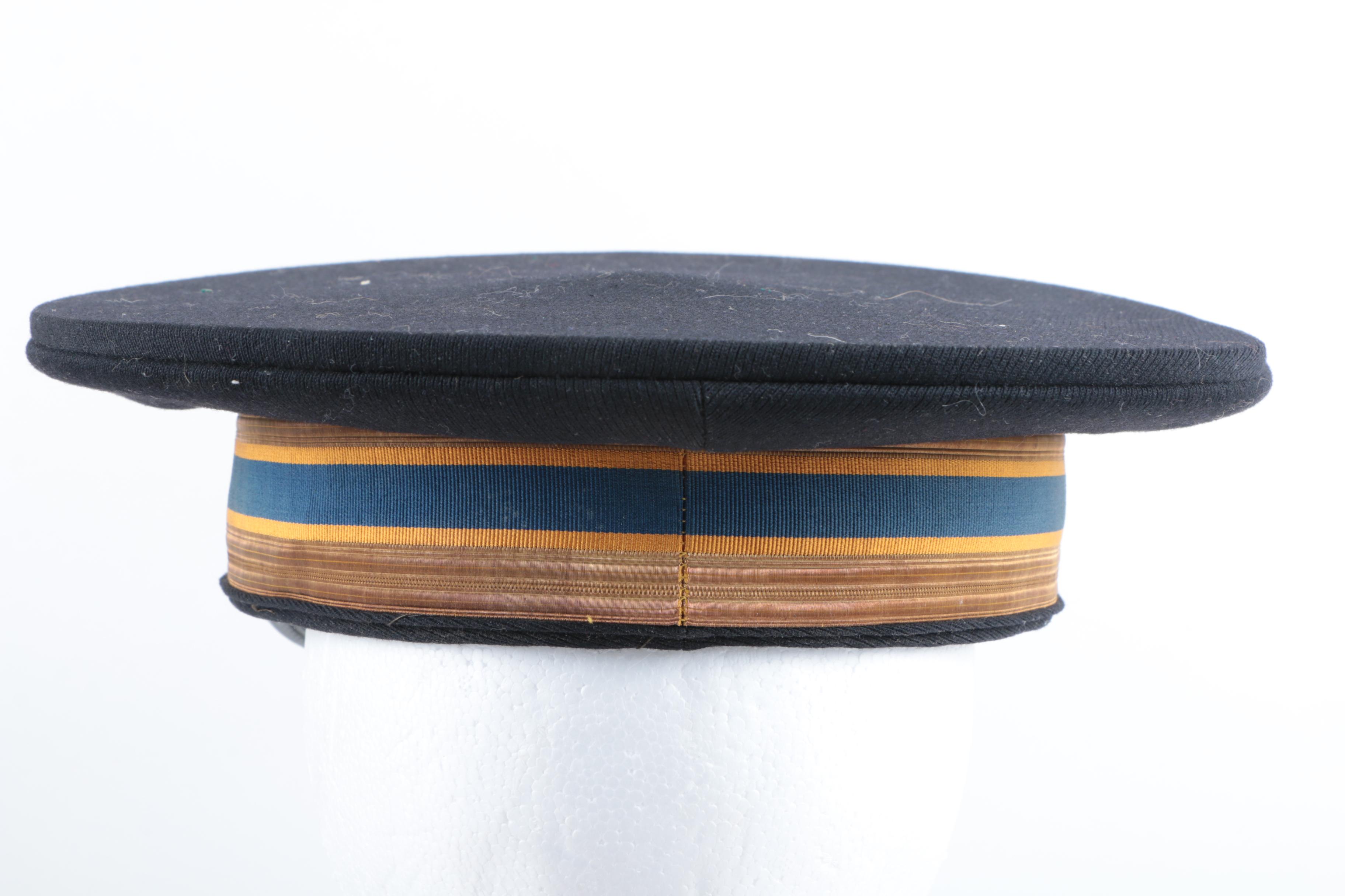 Collection of Military Dress Caps Including USAF