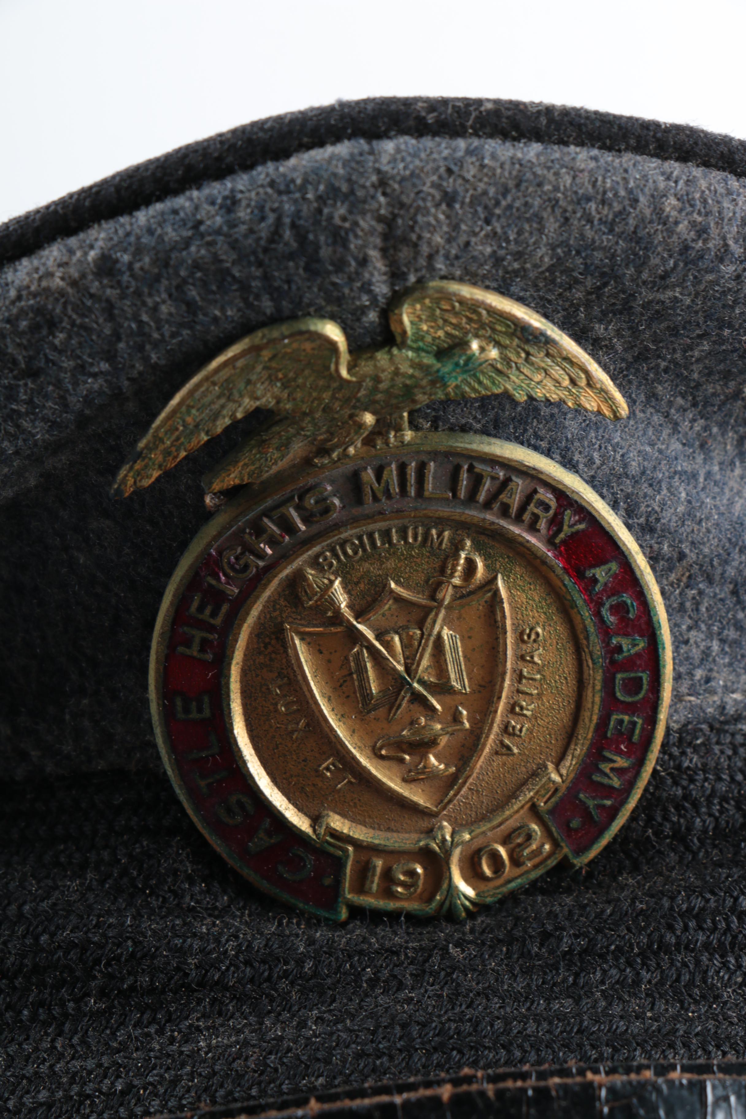 Collection of Military Dress Caps Including USAF