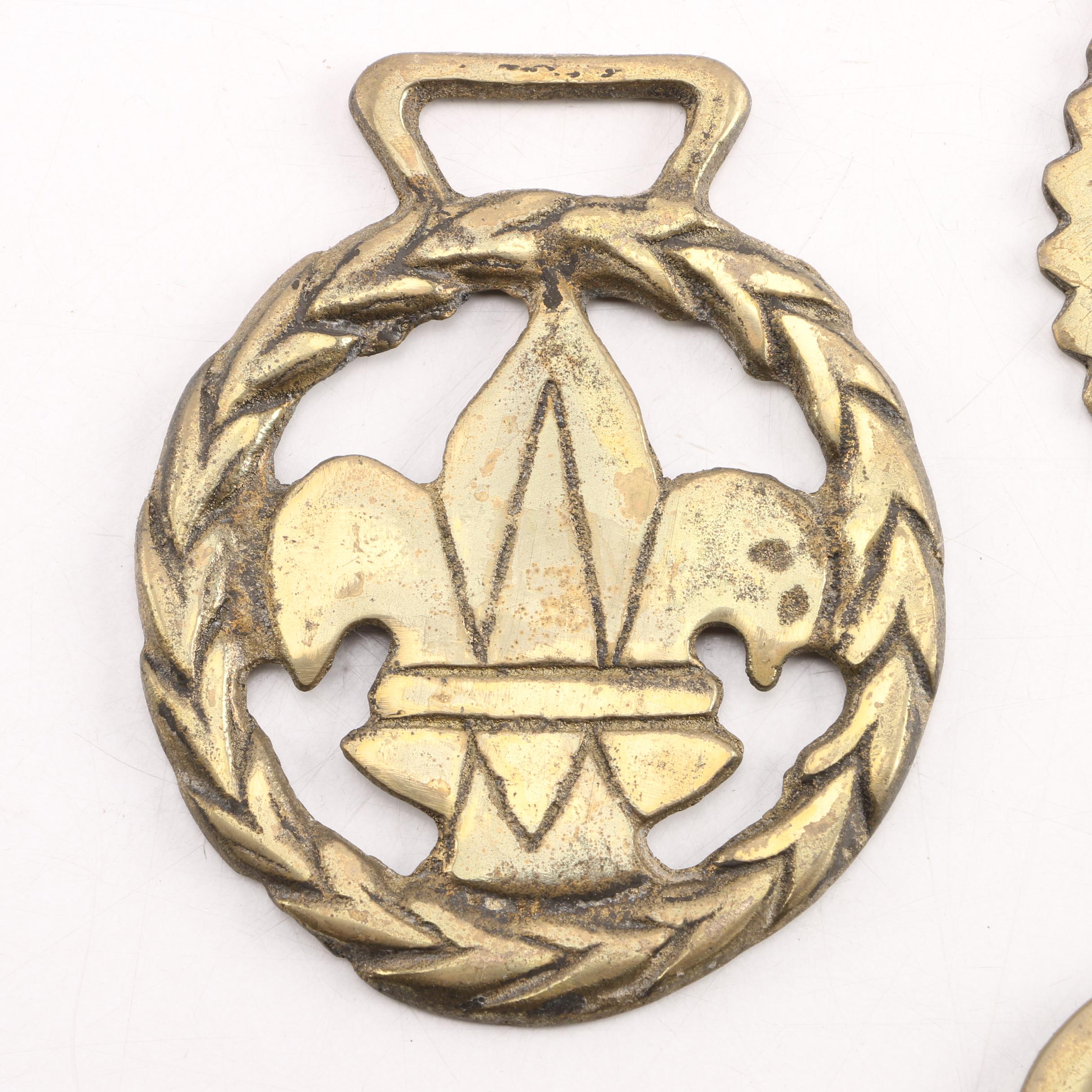 Brass Horse Harness Medallions