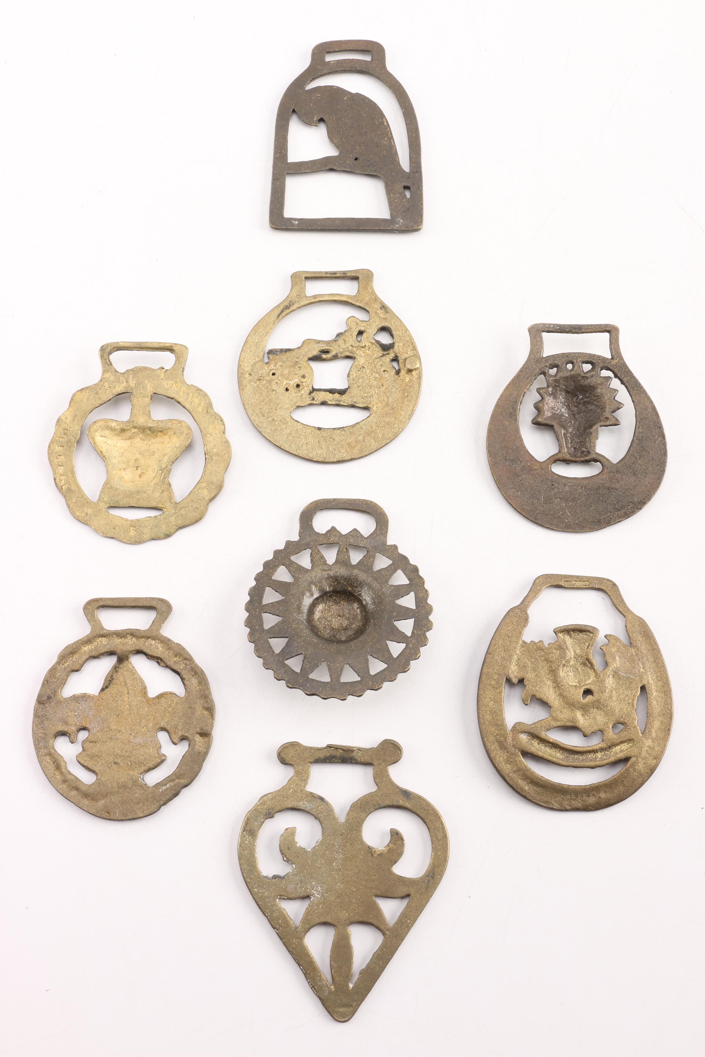 Brass Horse Harness Medallions