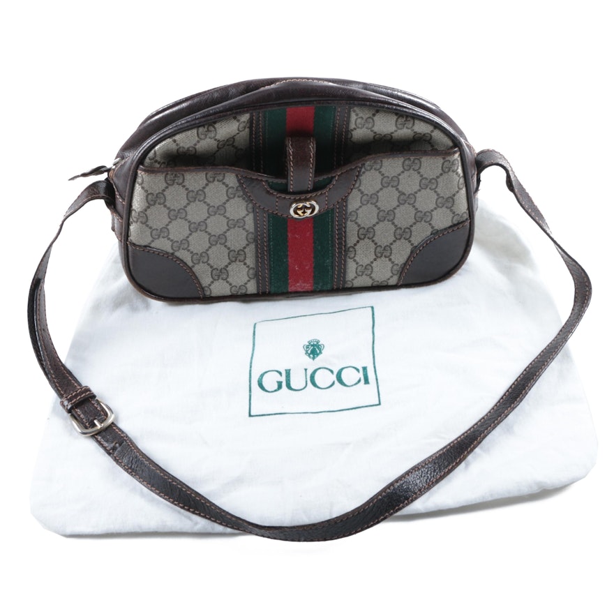 Vintage Gucci Supreme Canvas Crossbody Bag