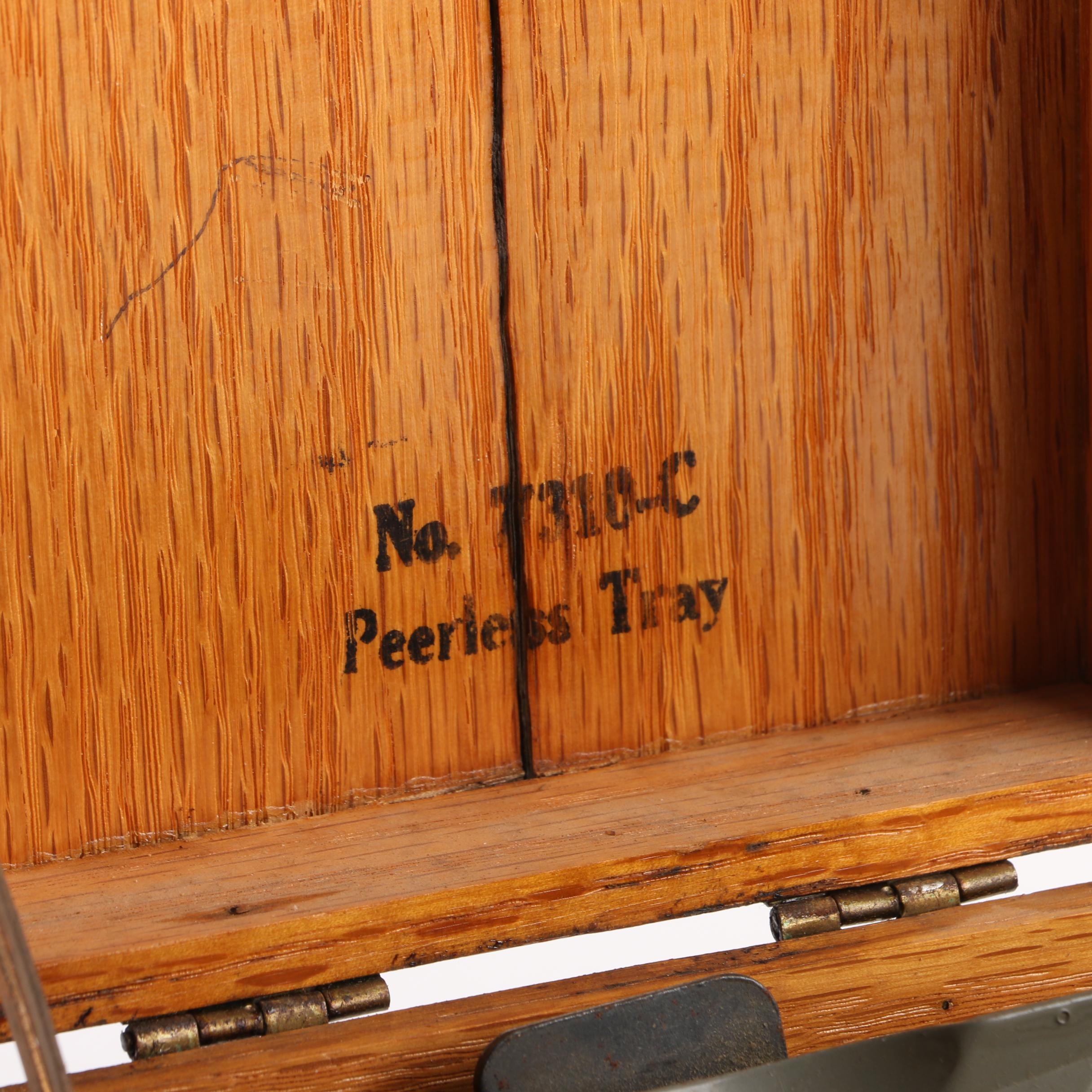 Three Card Storage Boxes Featuring Globe Wernicke