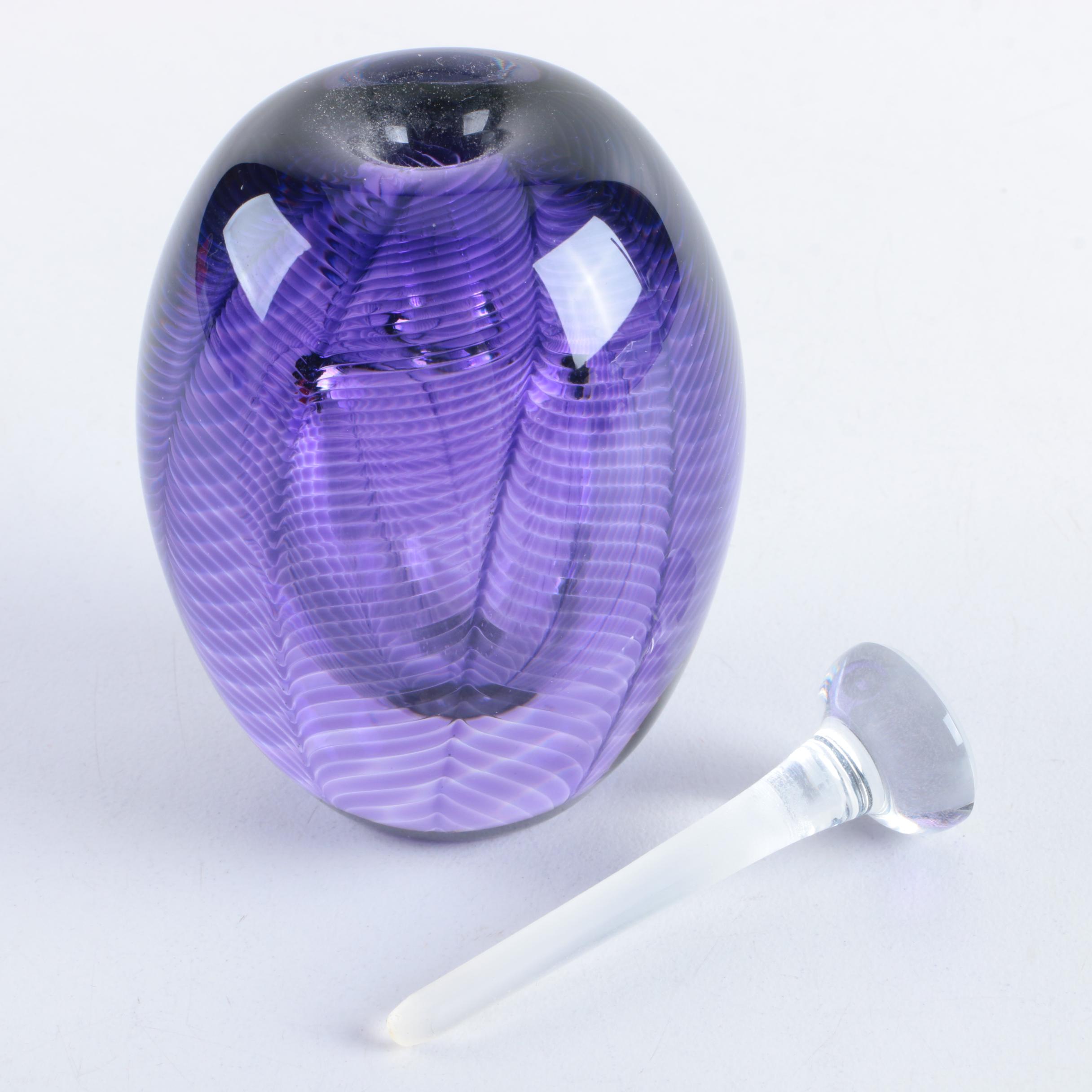 Vintage Zellique Studio Art Glass Perfume Bottle