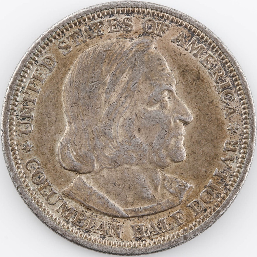 1893 Columbian Exposition Silver Half Dollar Commemorative Coin