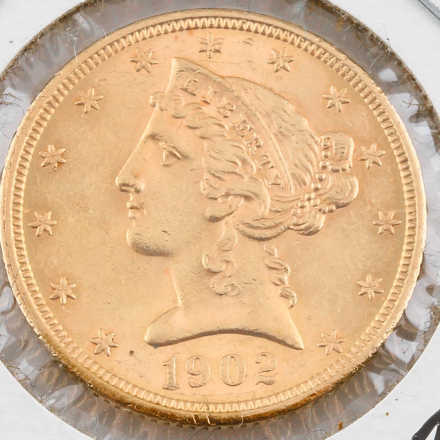 1902-S Liberty Head $5 Gold Coin