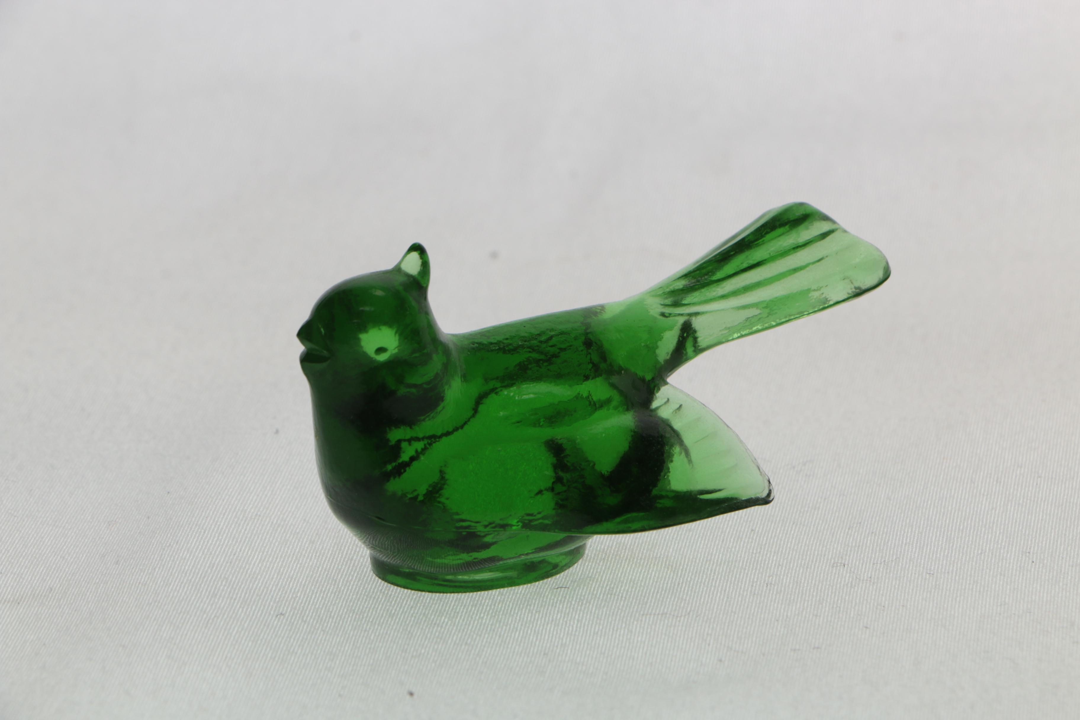 Glass and Crystal Animal Figurines Including Goebel
