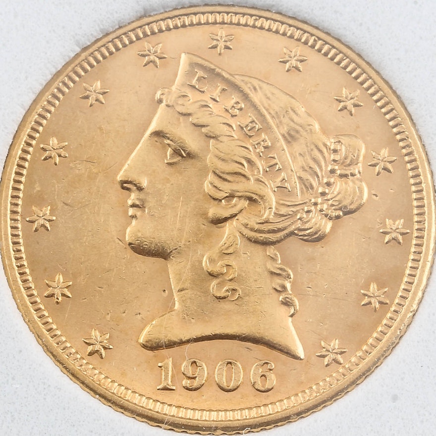 1906-D Liberty Head $5 Gold Coin