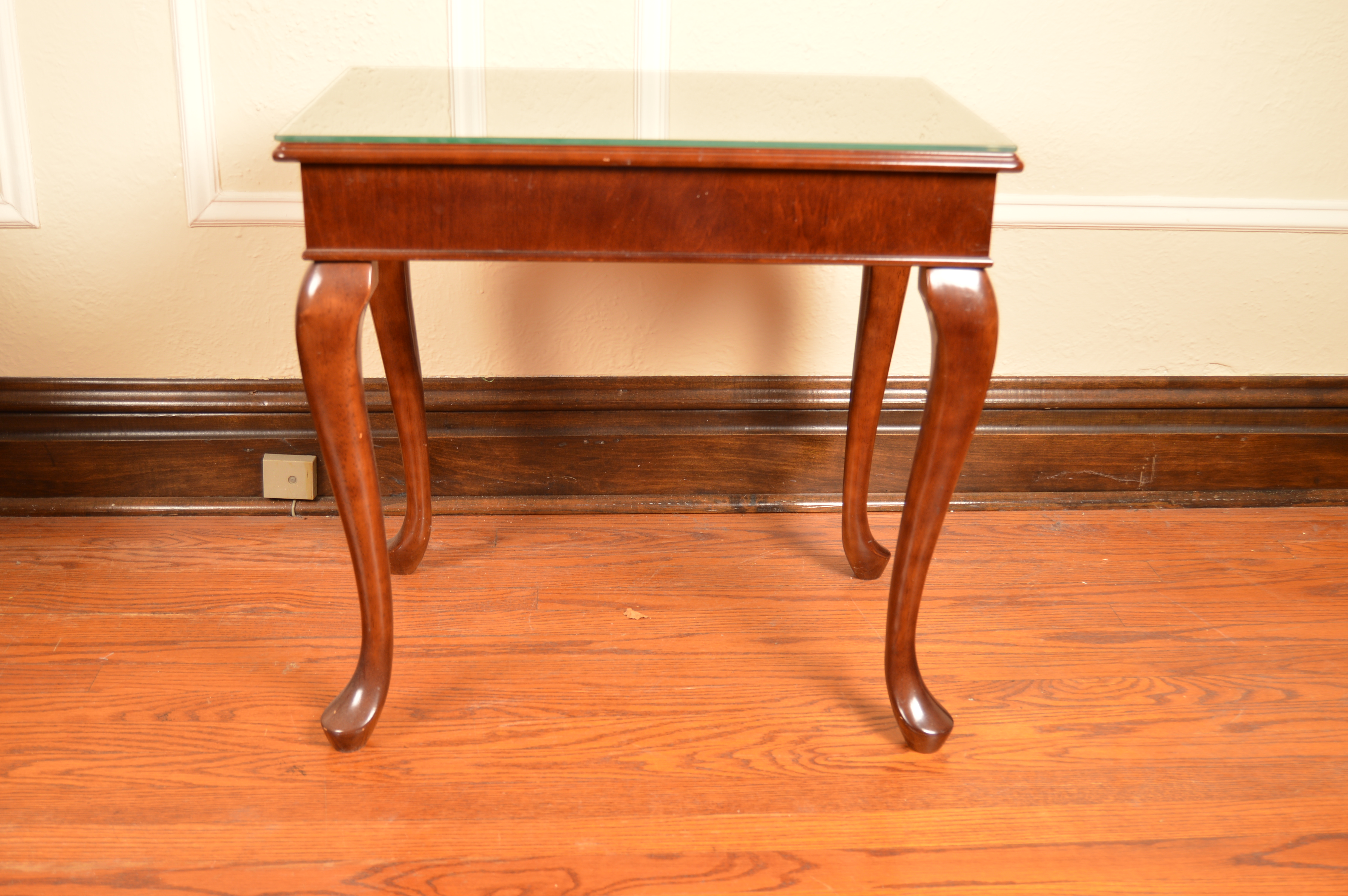 Queen Anne Style End Tables by The Bombay Company