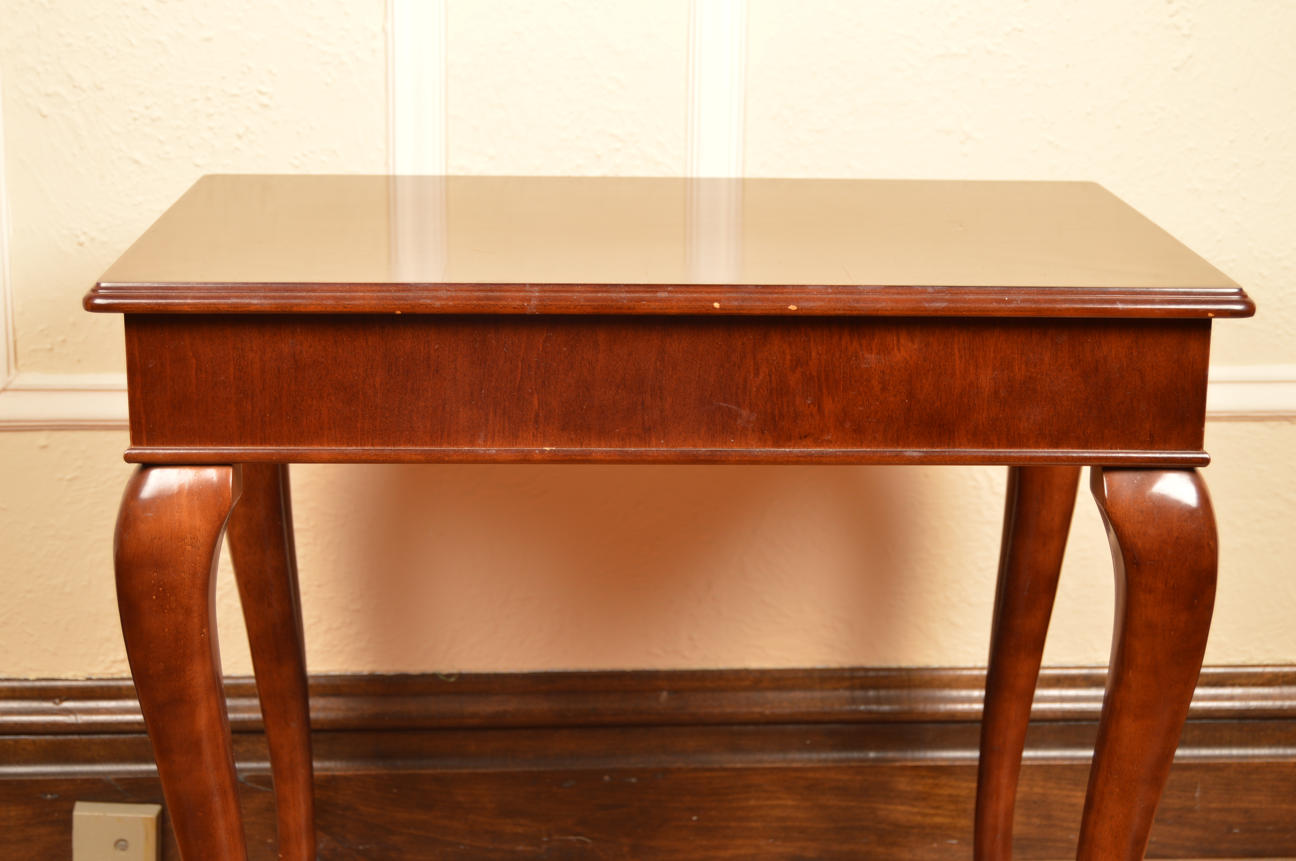 Queen Anne Style End Tables by The Bombay Company