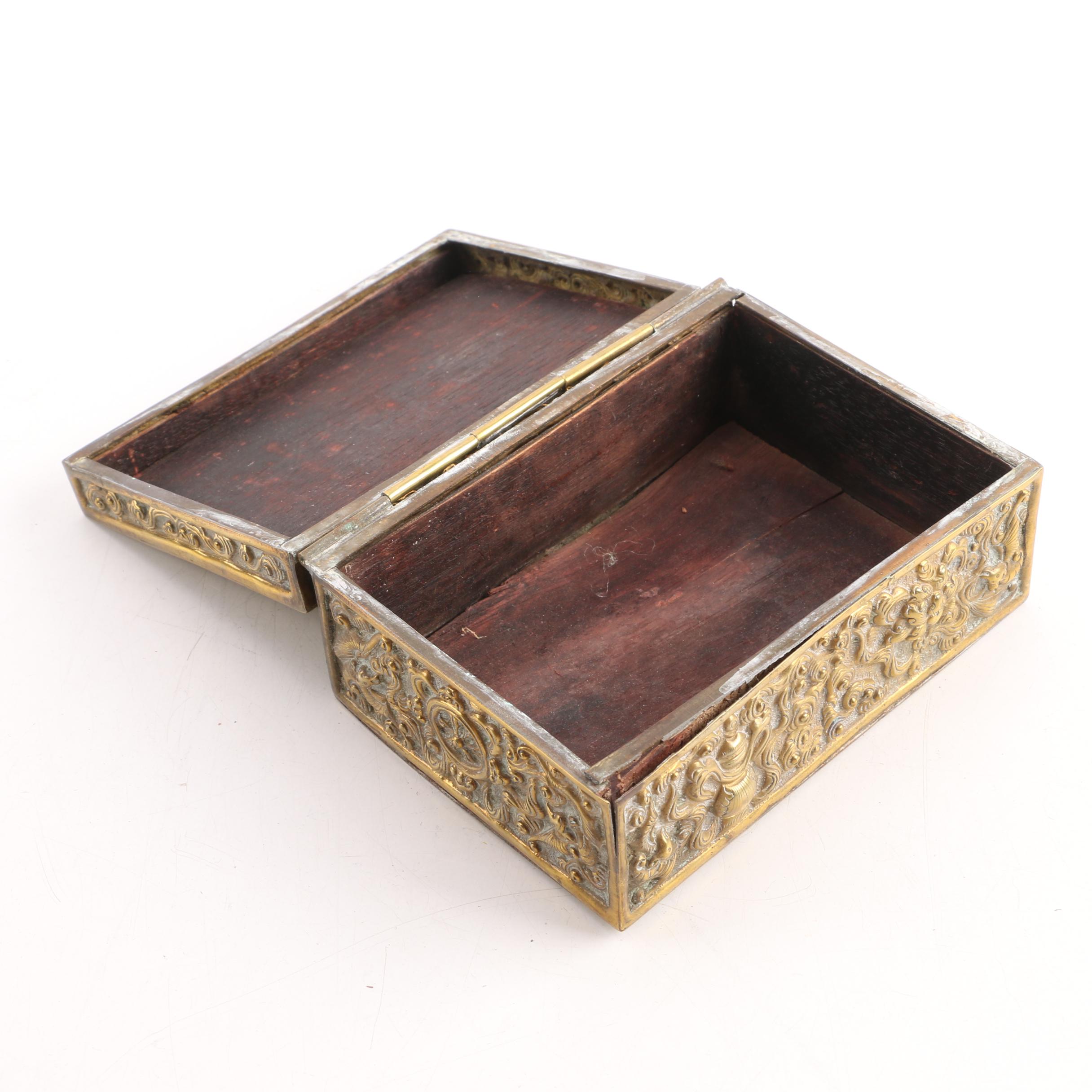 Brass and Wood Boxes