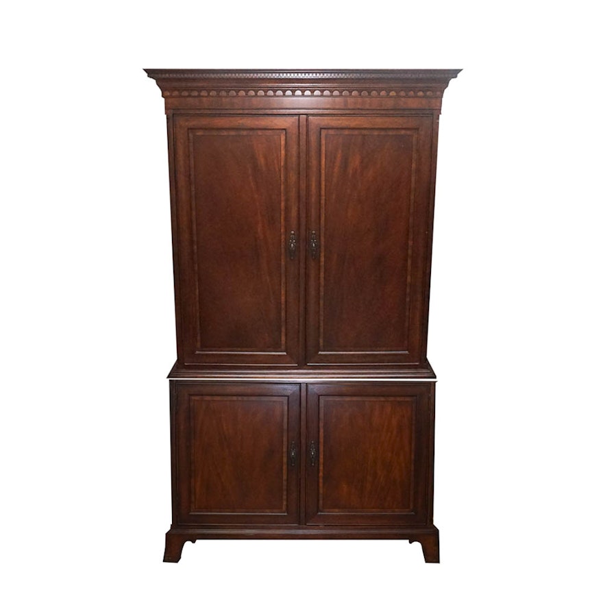Mahogany-Finished Entertainment Cabinet by Drexel Heritage