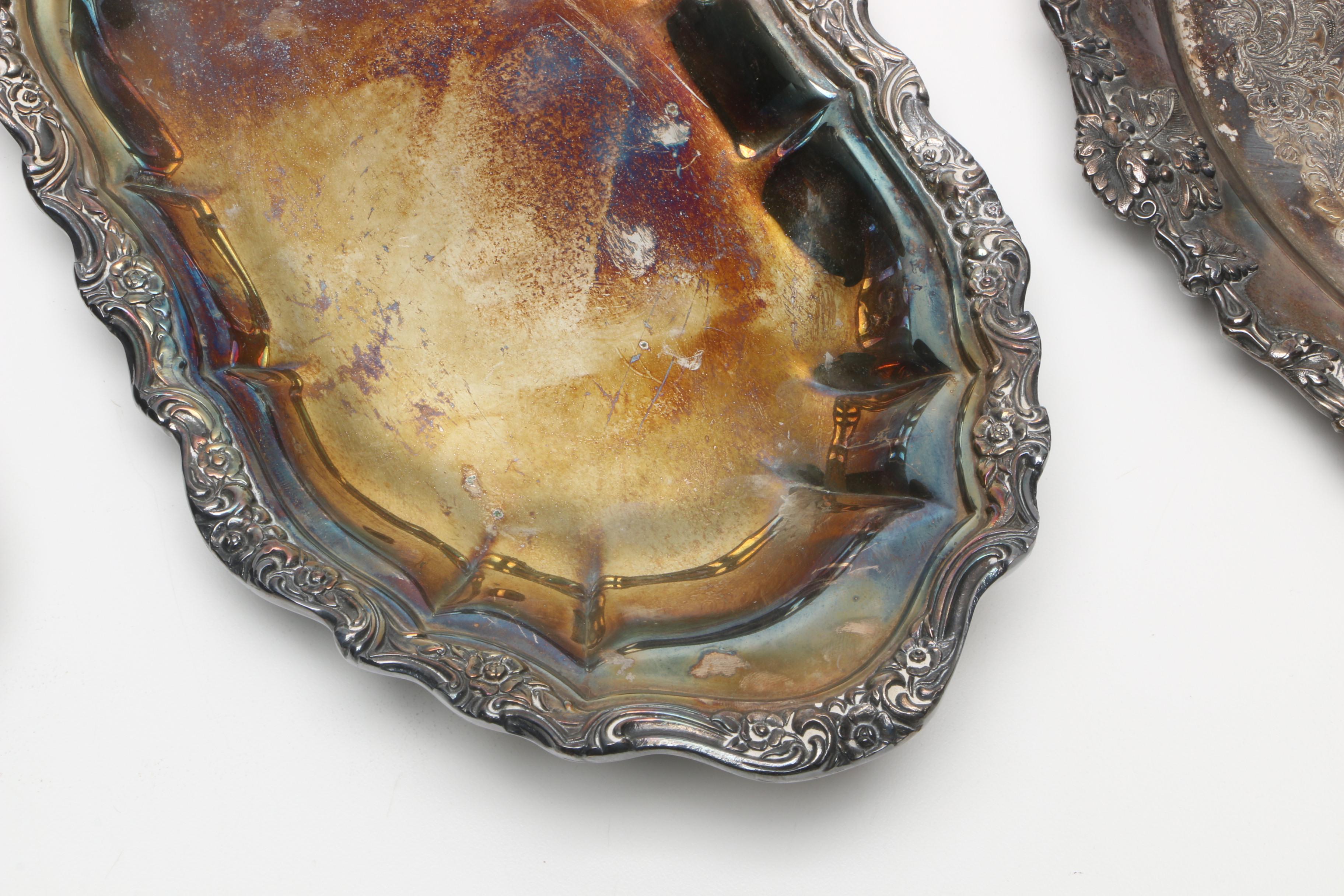 1854-1857 Elkington & Co. Shakers and Cellars with Other Silver Plate Tableware