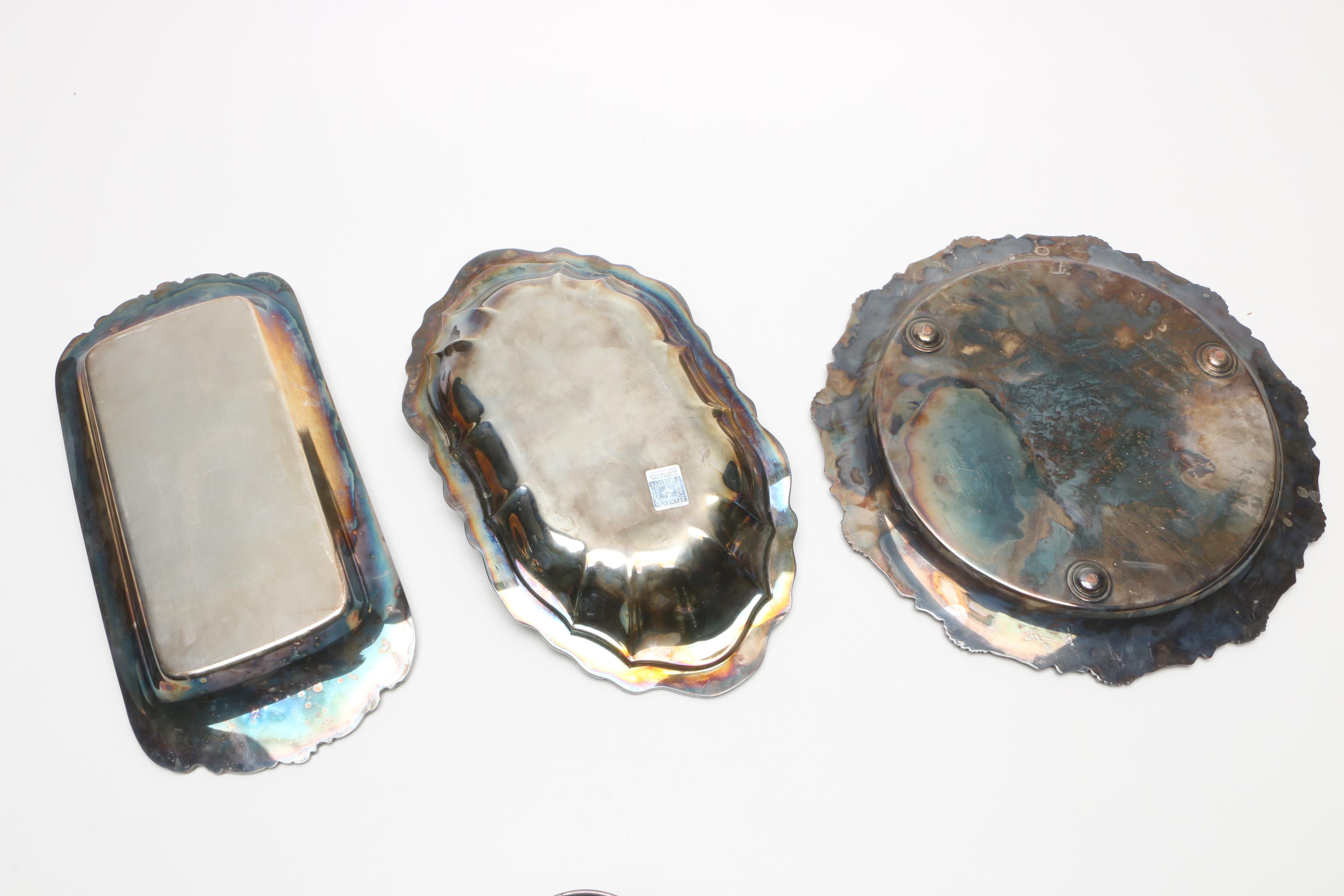 1854-1857 Elkington & Co. Shakers and Cellars with Other Silver Plate Tableware