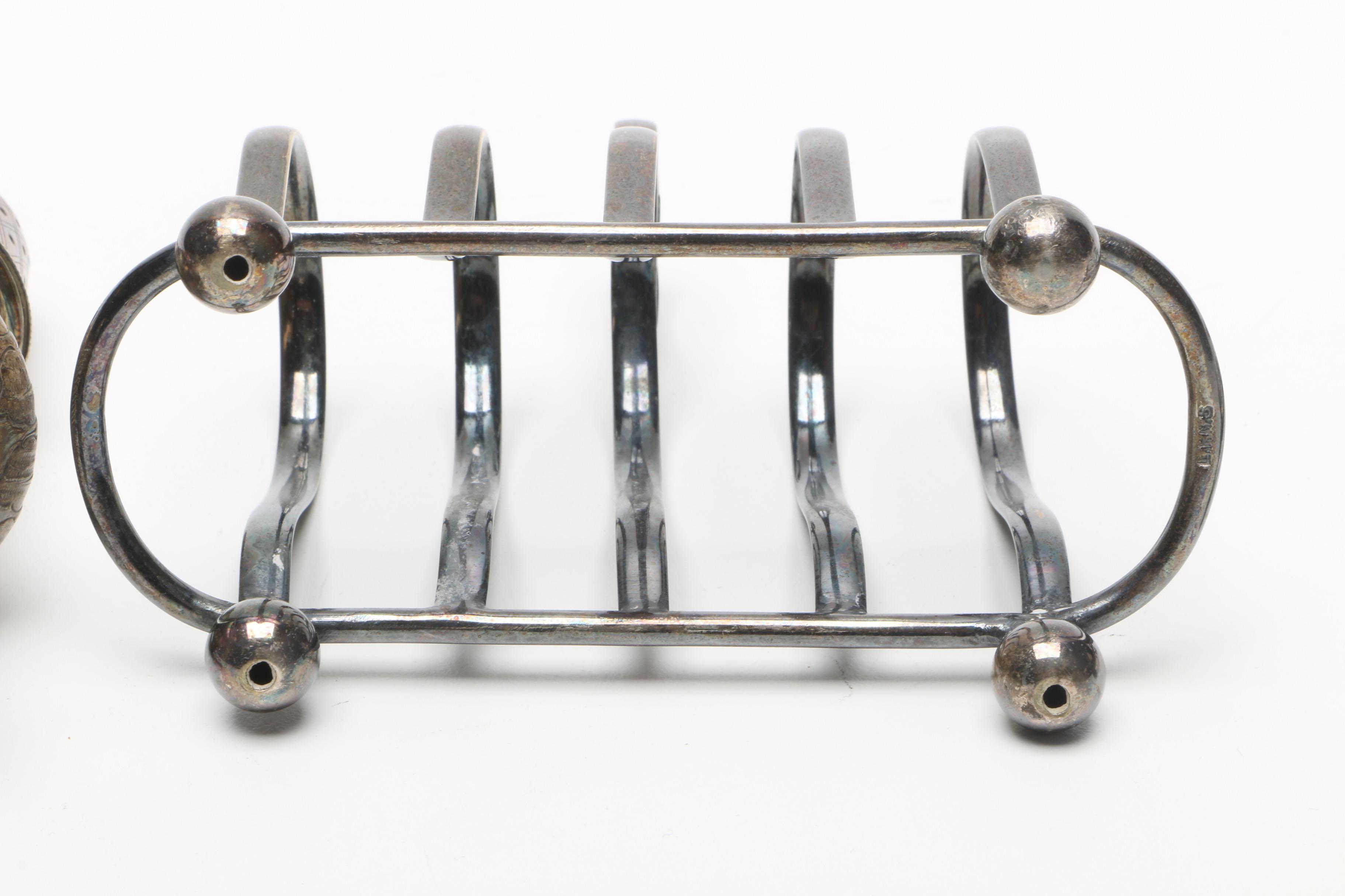 1854-1857 Elkington & Co. Shakers and Cellars with Other Silver Plate Tableware