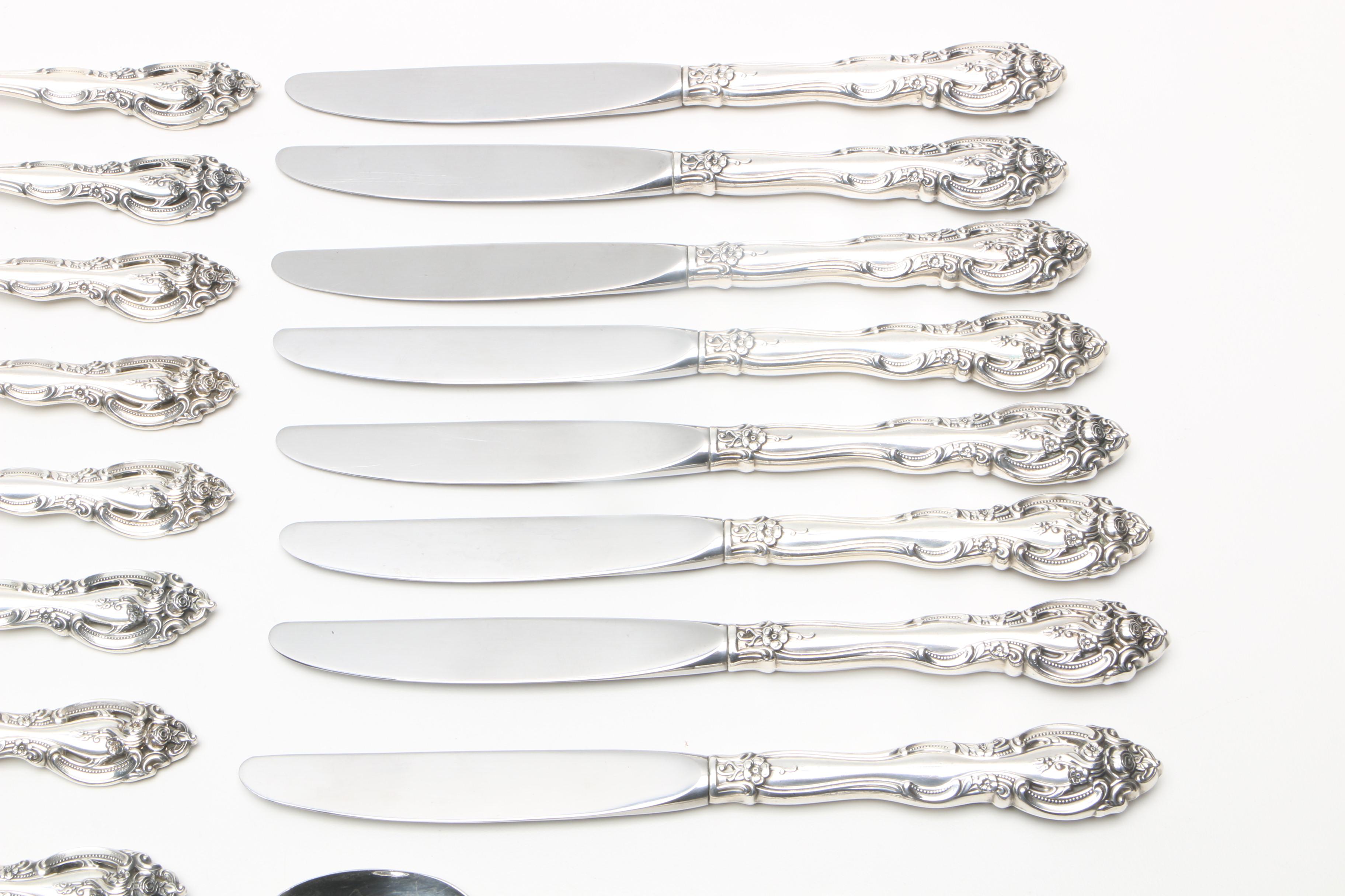 Gorham "La Scala" Sterling Silver Flatware Set