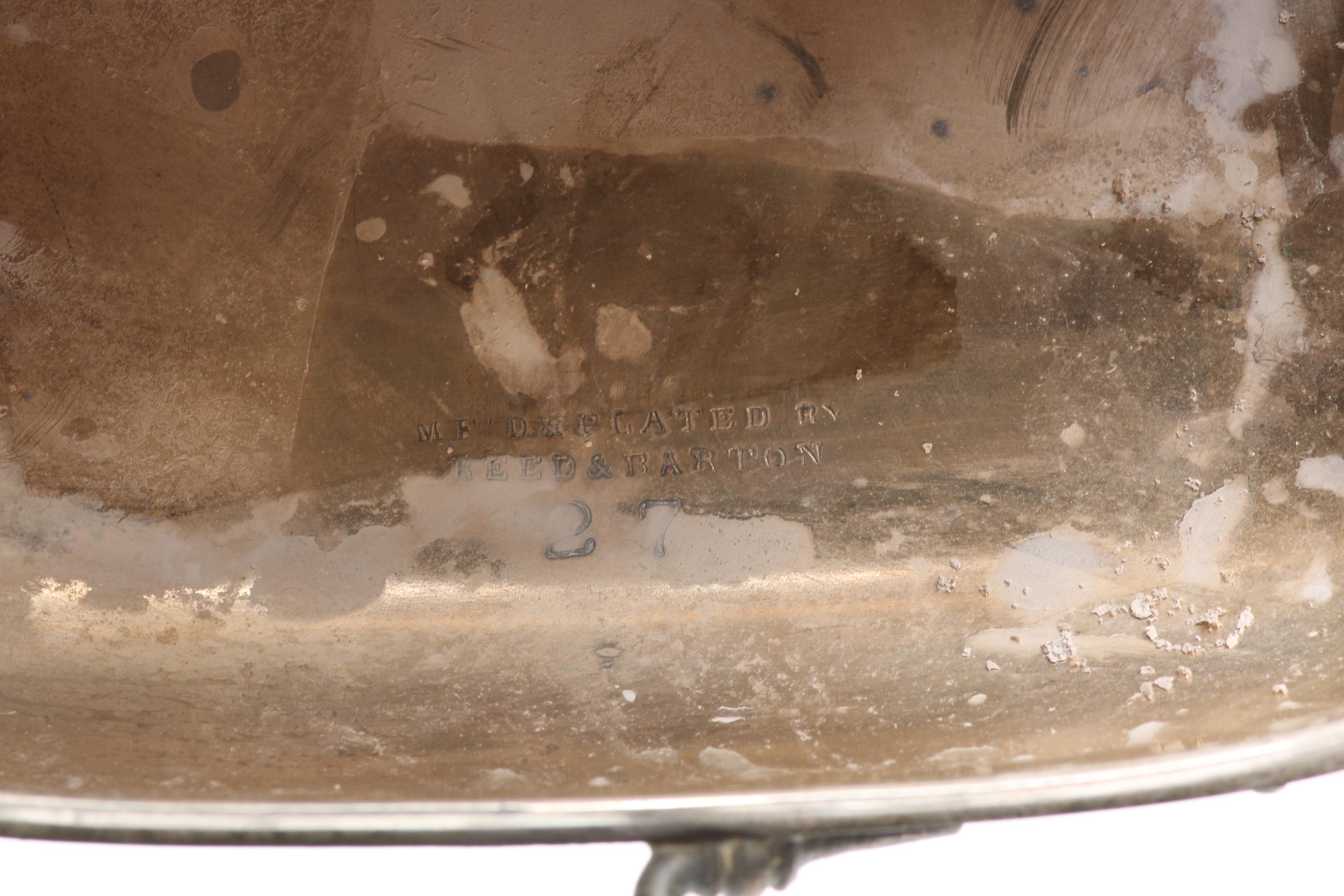 Antique Reed & Barton Silver Plate Snuff Box with William Suckling Ltd. Bell