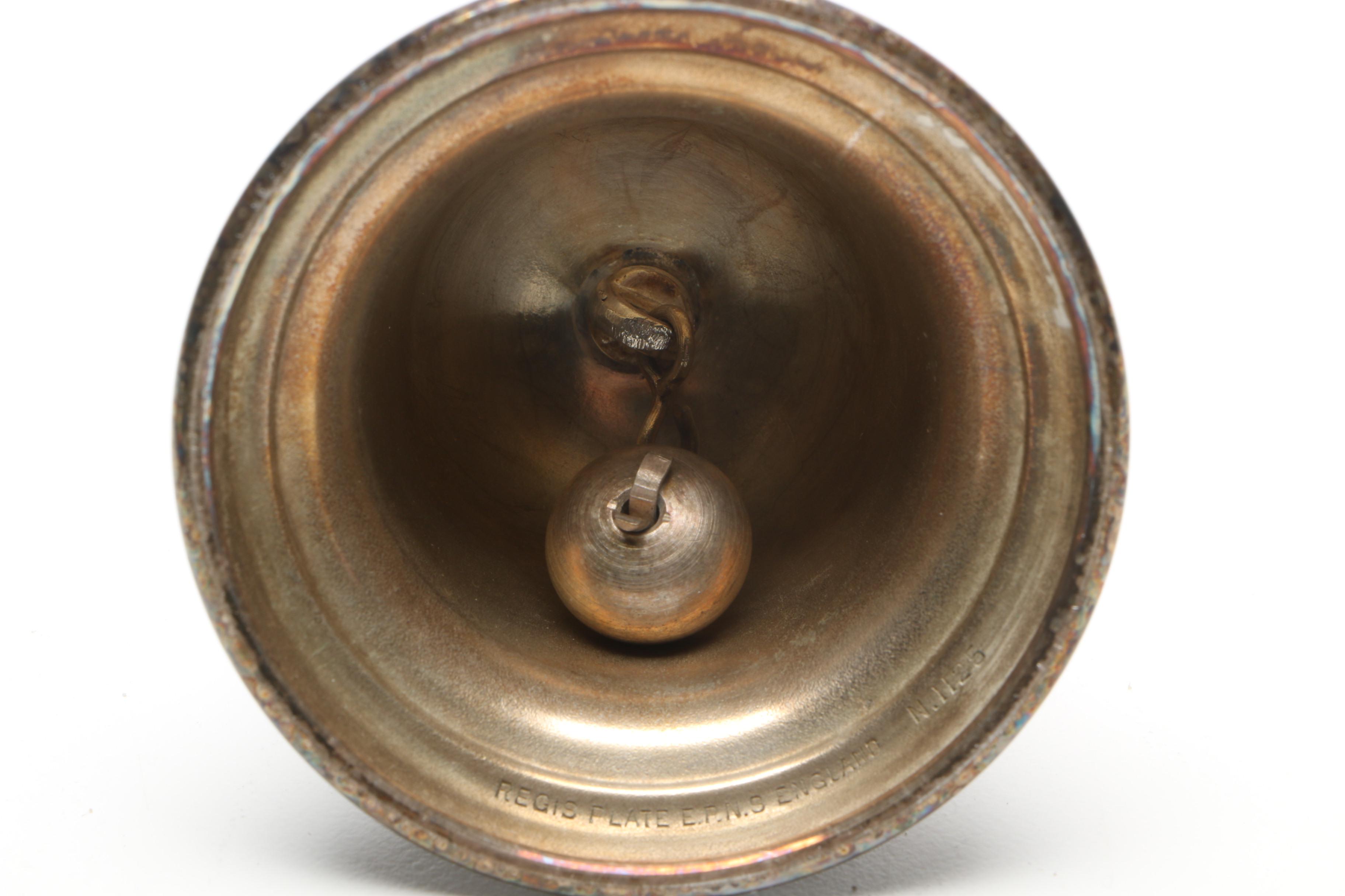 Antique Reed & Barton Silver Plate Snuff Box with William Suckling Ltd. Bell