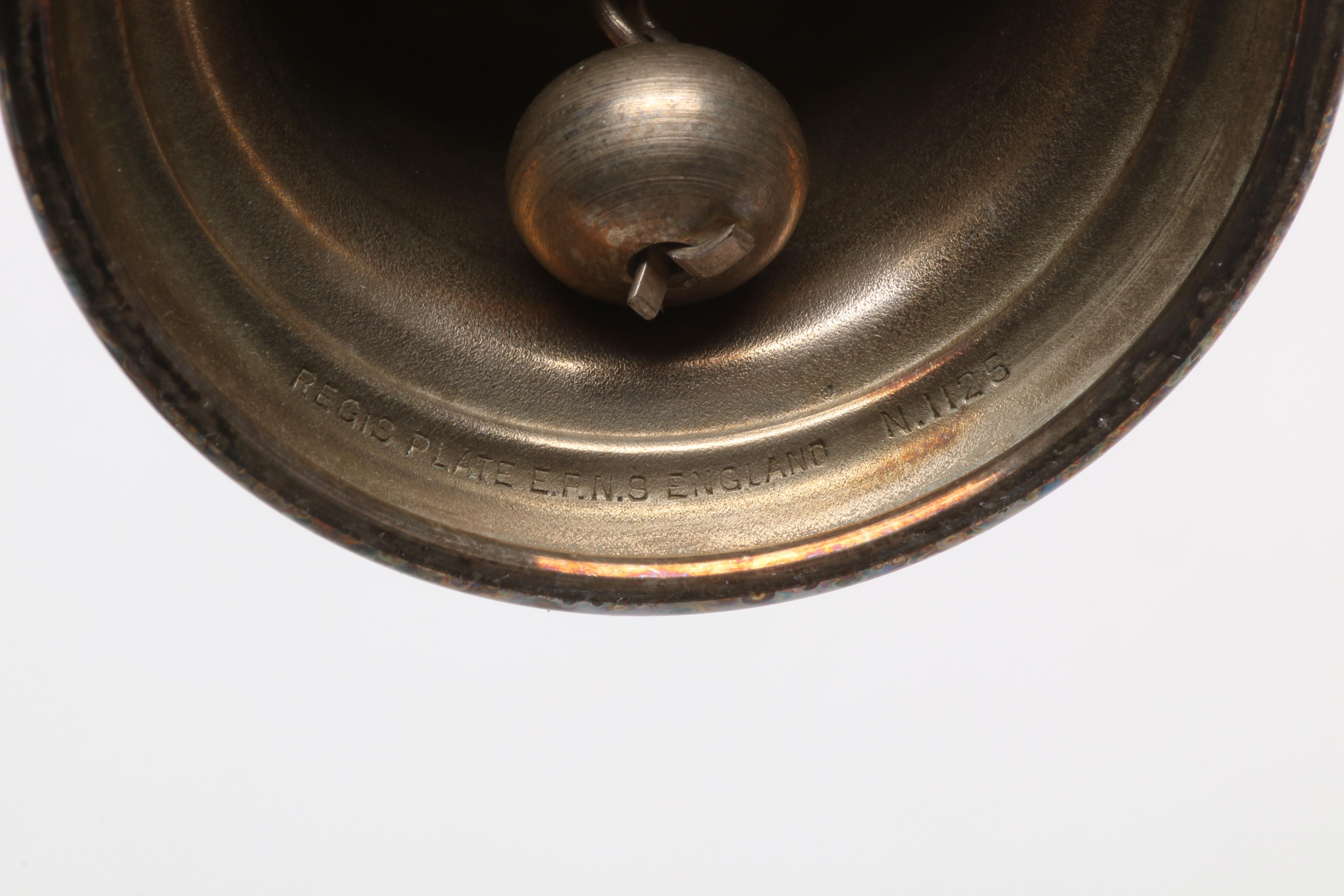 Antique Reed & Barton Silver Plate Snuff Box with William Suckling Ltd. Bell