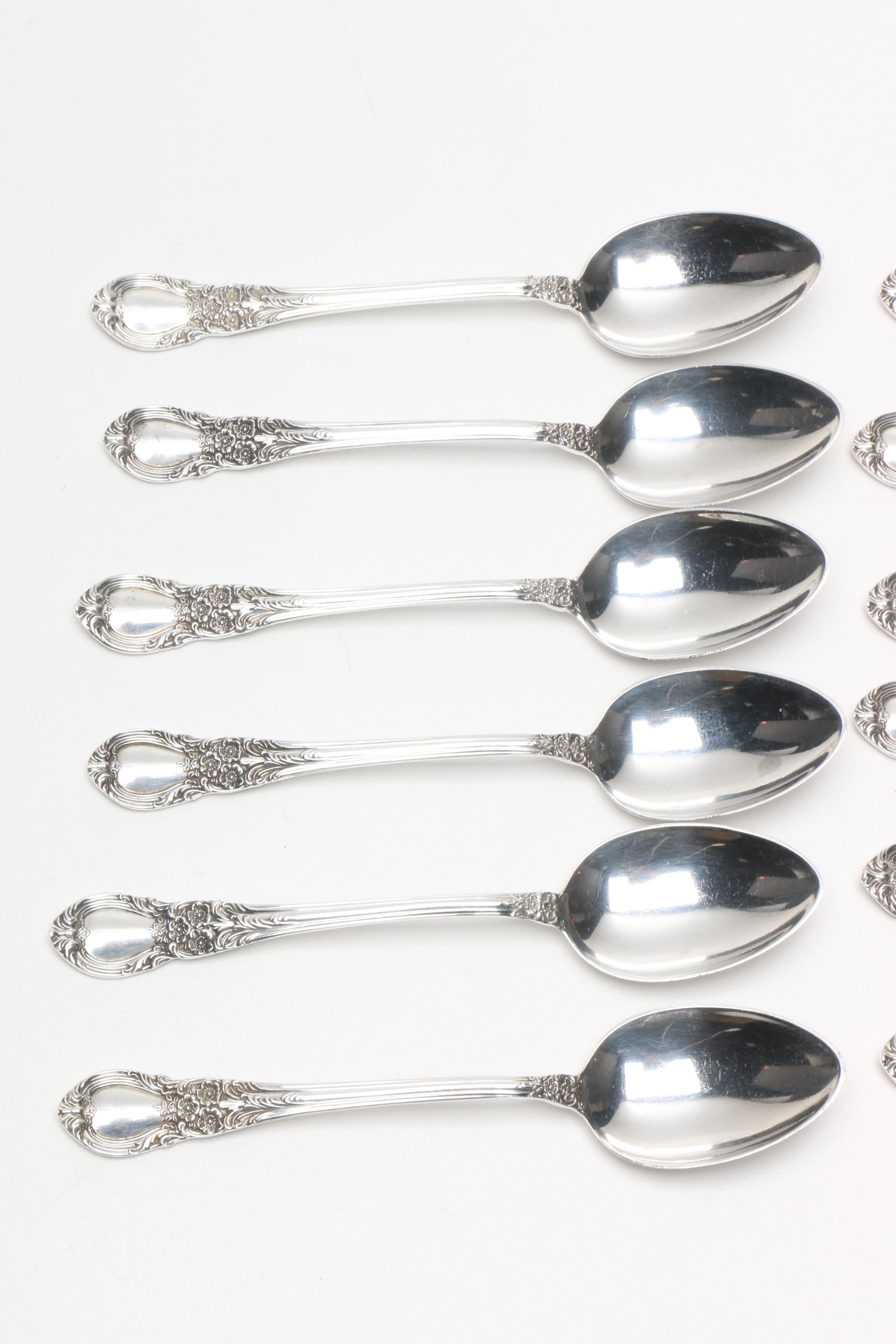 Lunt "American Victorian" Sterling Silver Demitasse Spoons