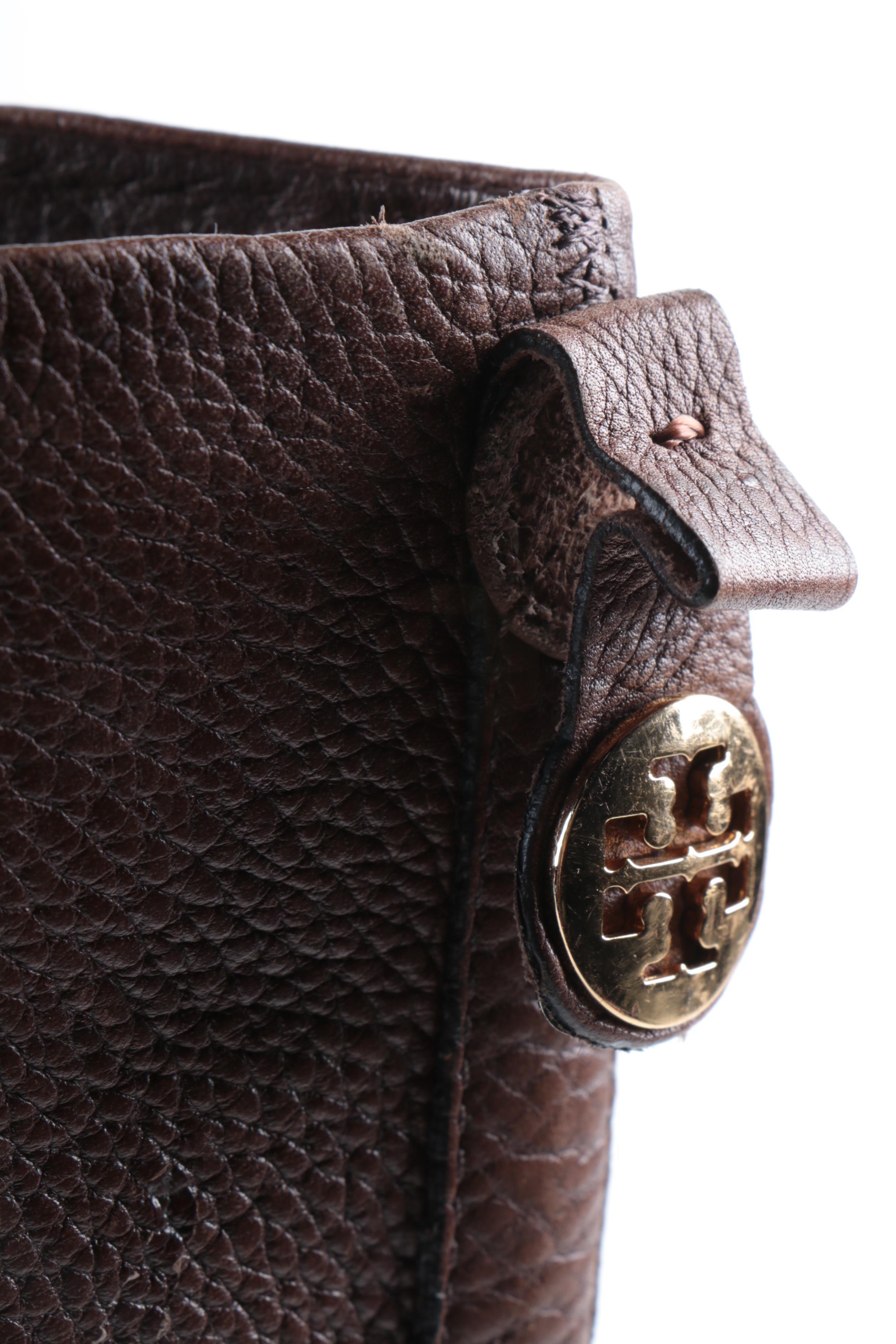 Women's Tory Burch Brown Leather Tall Boots