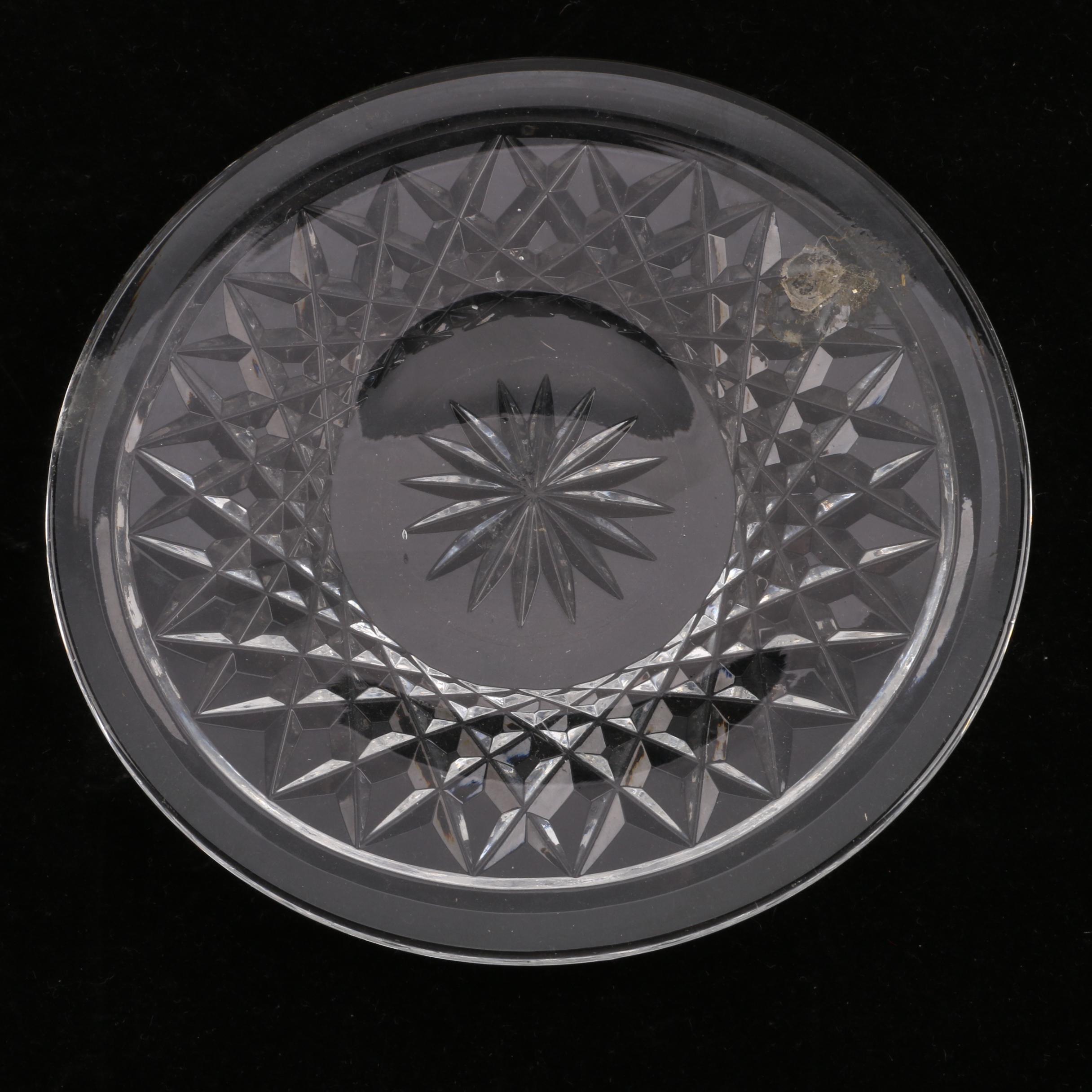 Orrefors Ash Receiver with Waterford Crystal Plate