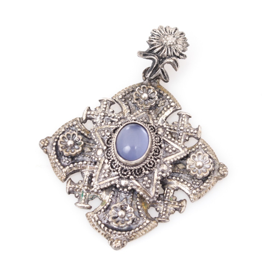 Ecclesiastical Pendant with Imitation Stone