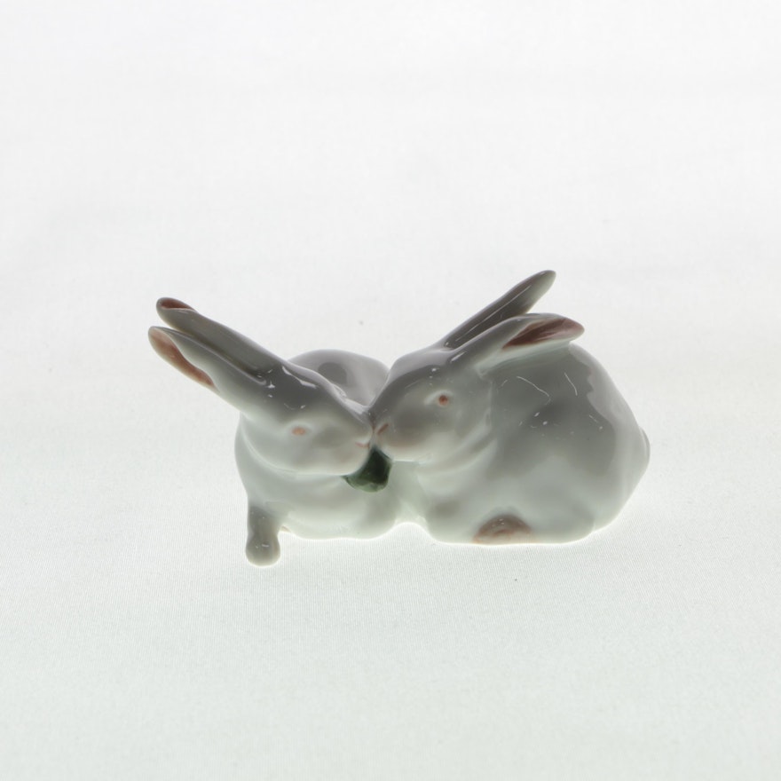 Royal Copenhagen Porcelain Rabbit Figurine