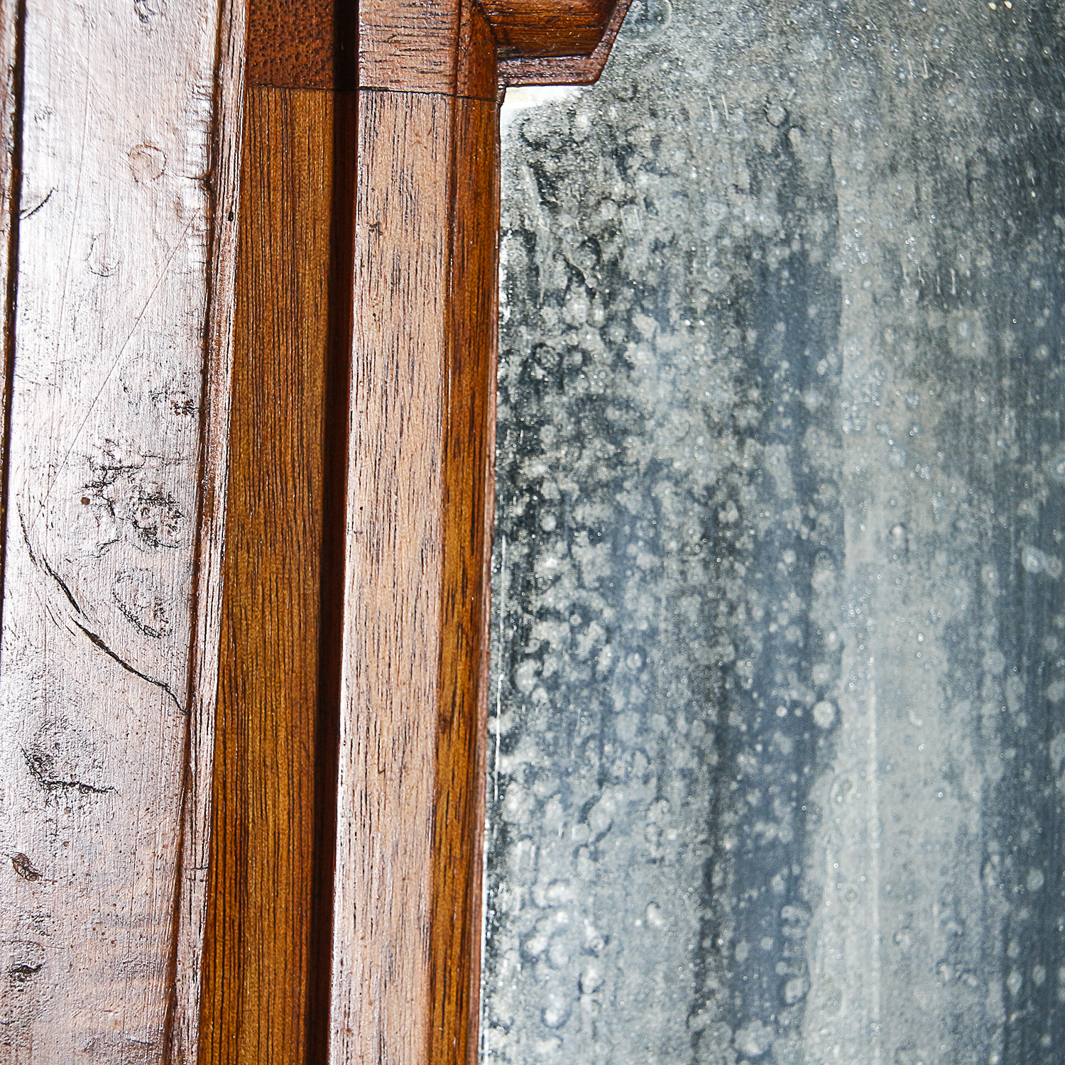 Antique Renaissance Revival Walnut Shaving Stand