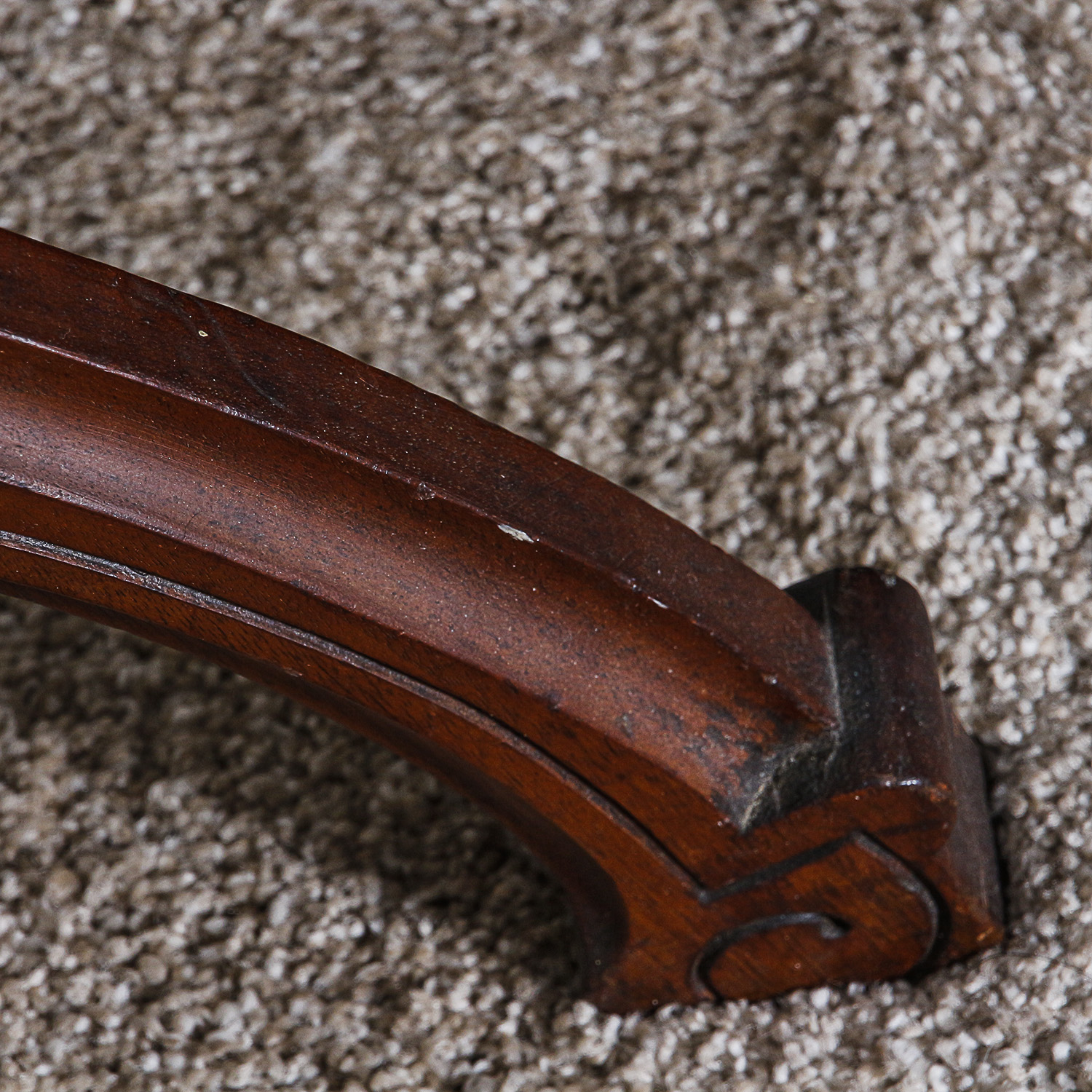 Antique Renaissance Revival Walnut Shaving Stand